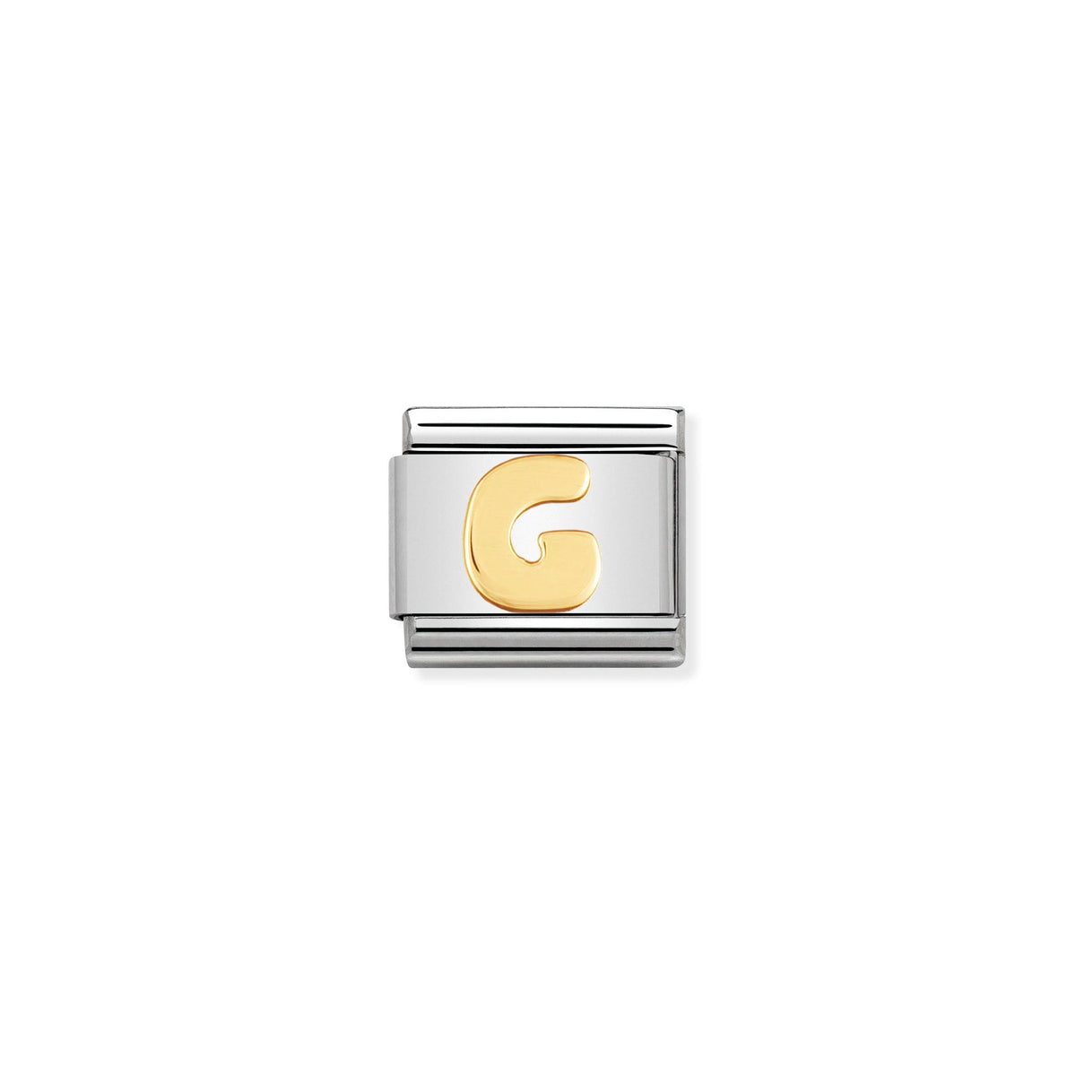 NOMINATION Composable Classic Link 030101/07 Letter G in 18ct Gold