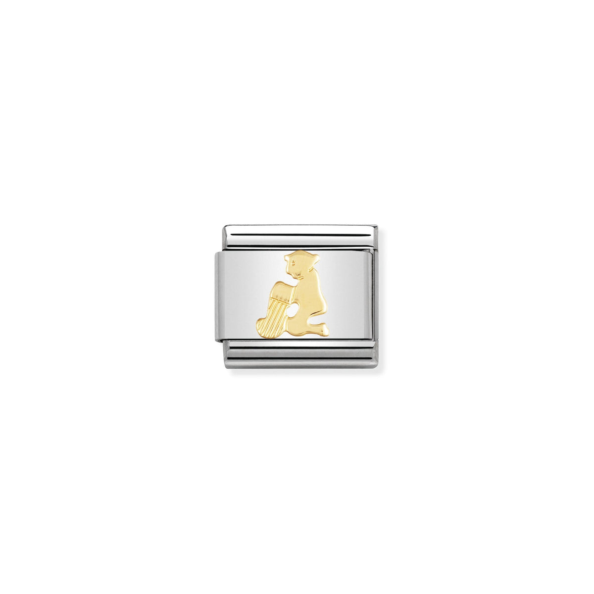 NOMINATION Composable Classic Link 030104/11 Aquarius in 18ct Gold