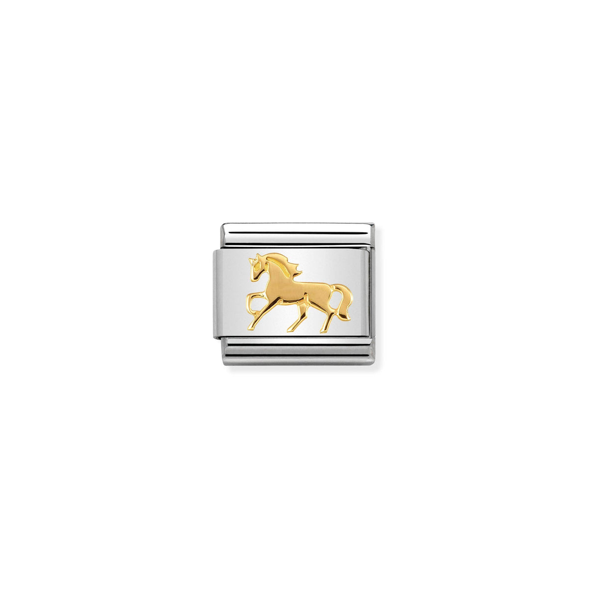 NOMINATION Composable Classic Link 030149/26 Galloping Horse in 18ct Gold