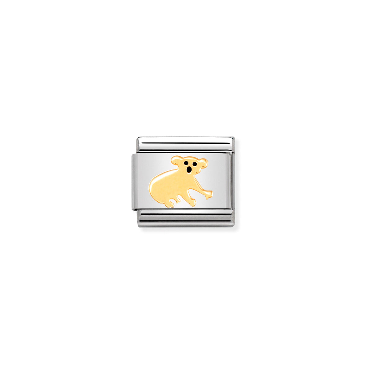 NOMINATION Composable Classic Link 030248/17 Koala in 18ct Gold and Enamel