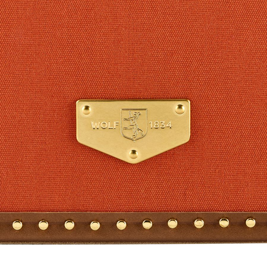 Wolf Ida Trunk Jewellery Box Orange