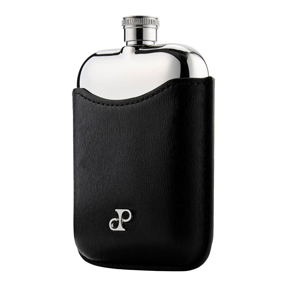 Wolf Philipp Hip Flask With Cover Black