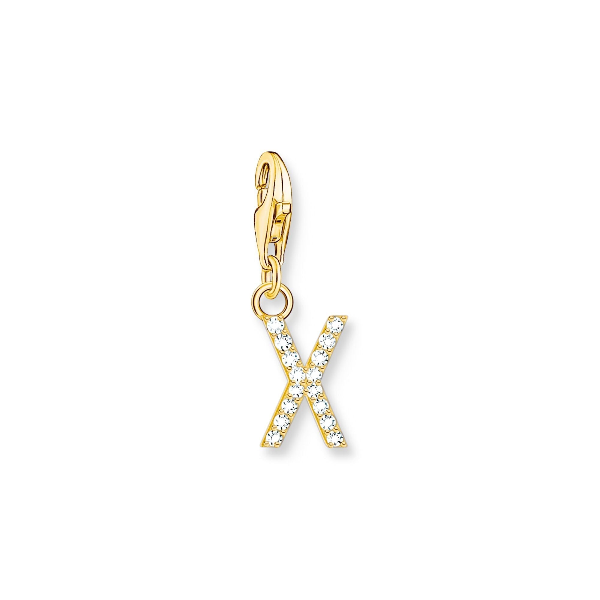 THOMAS SABO Charm Pendant Letter X Gold Plated