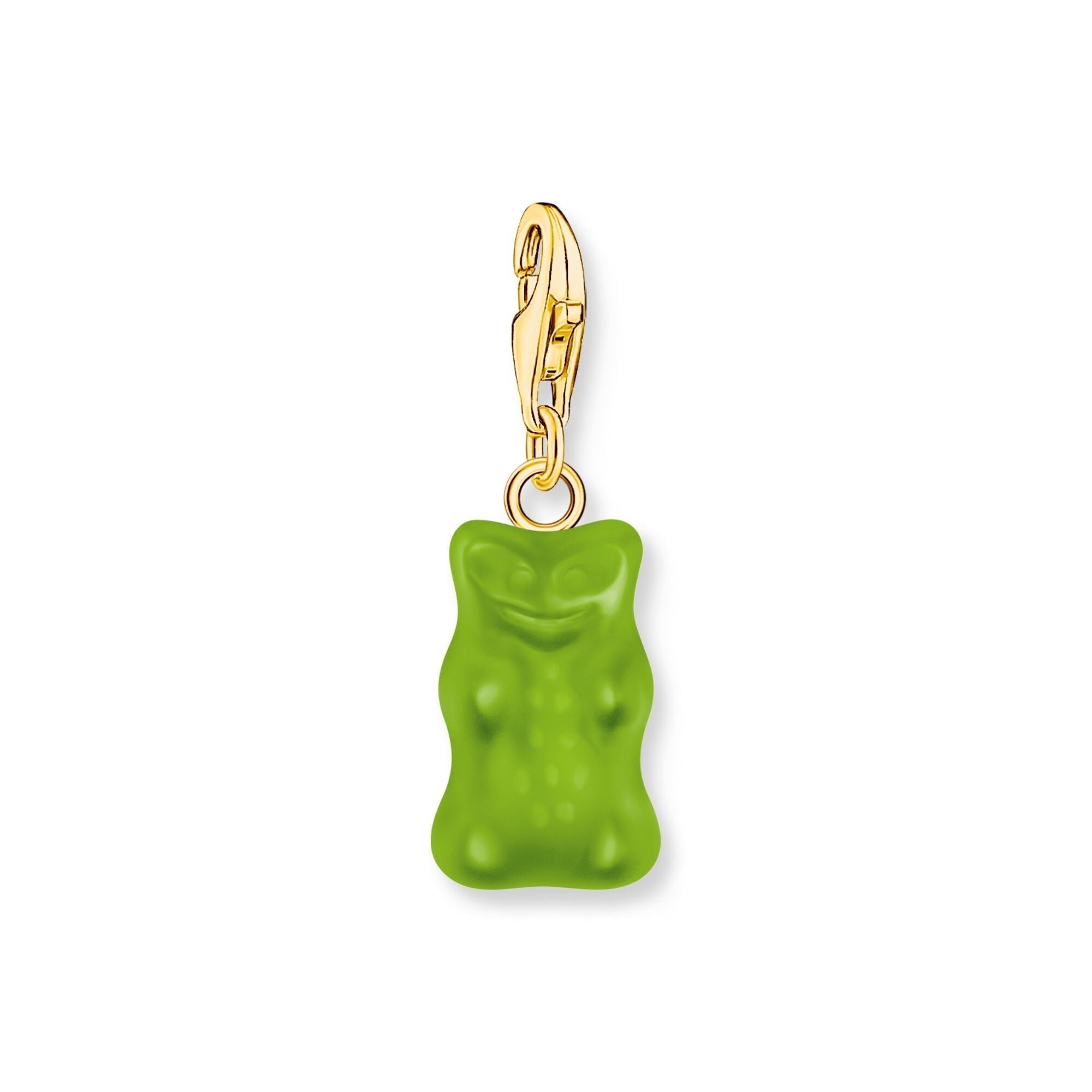 THOMAS SABO Charm pendant goldbears in green
