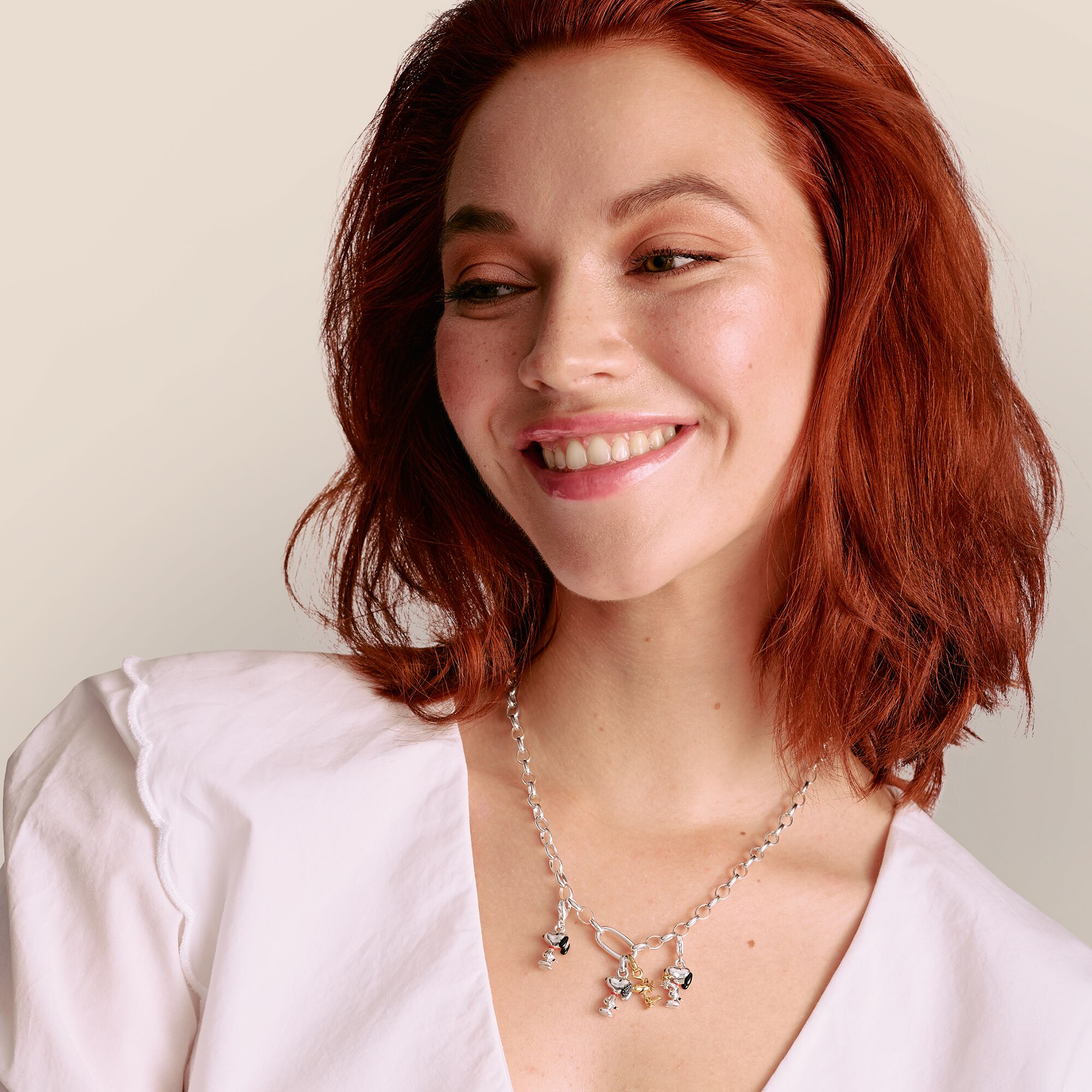 THOMAS SABO Charm Pendant Snoopy & Woodstock PEANUTS