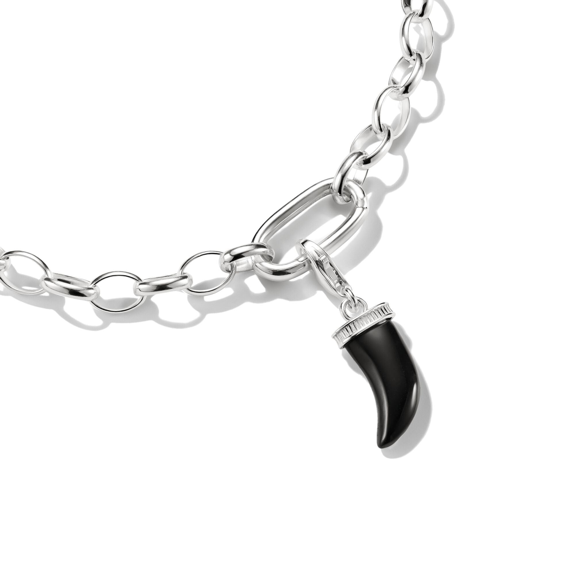 THOMAS SABO Connect Charm Tooth Obsidian
