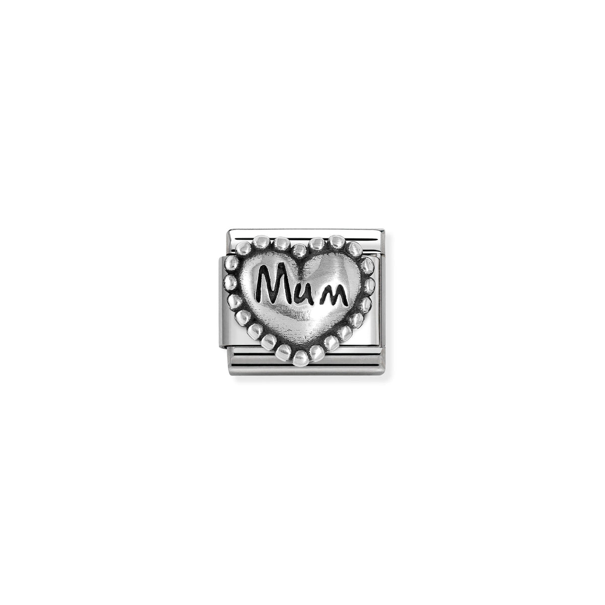 NOMINATION Composable Classic Link 330101/80 Mum Heart in 925 Silver