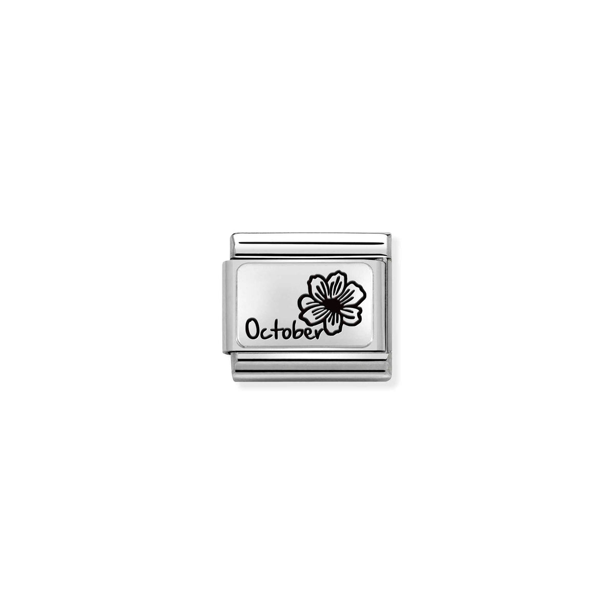 NOMINATION Composable Classic Link 330112/22 October Flower in 925 Silver