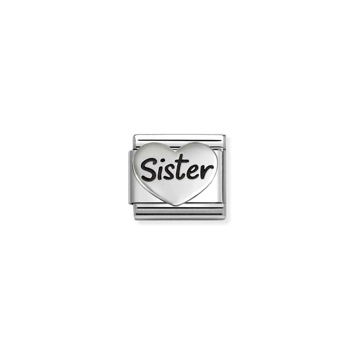 NOMINATION Composable Classic Link 330114/20 Sister Heart in Silver