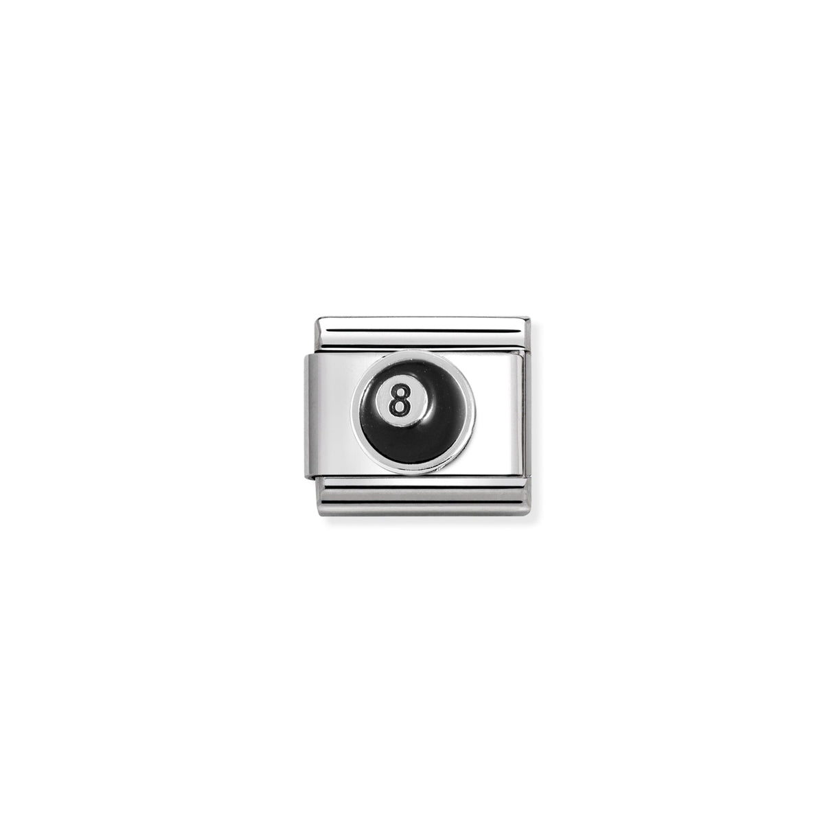 NOMINATION Composable Classic Link 330202/51 8 Ball in Enamel & 925 Silver