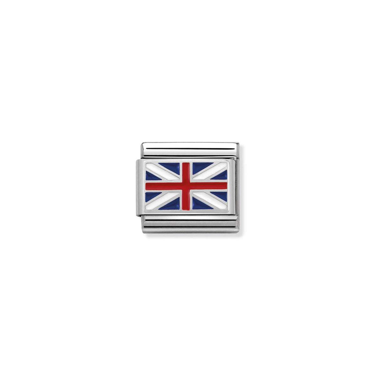 NOMINATION Composable Classic Link 330207/04 Great Britain in Enamel & 925 Silver