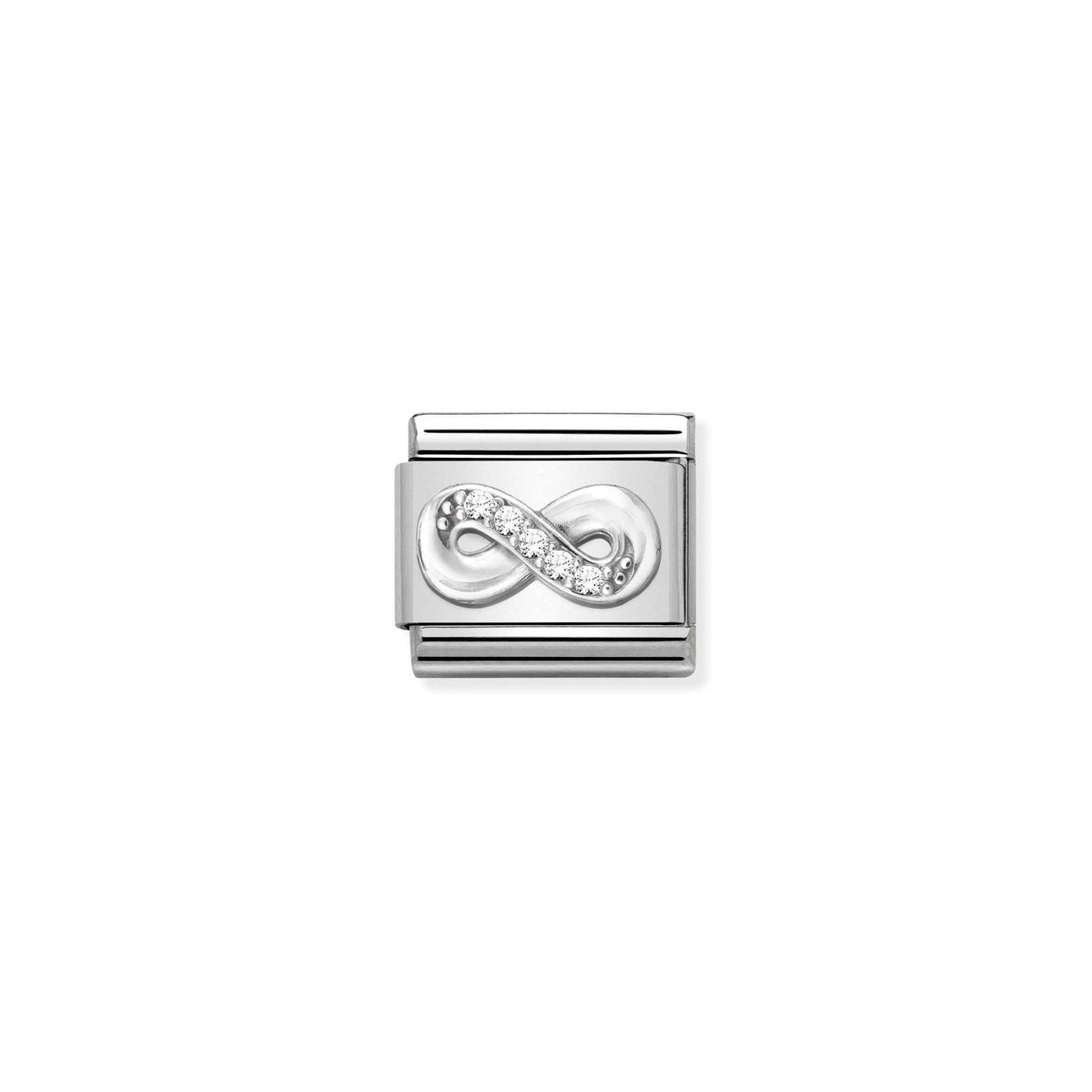 NOMINATION Composable Classic Link 330304/41 Infinity in Silver with Cubic Zirconia
