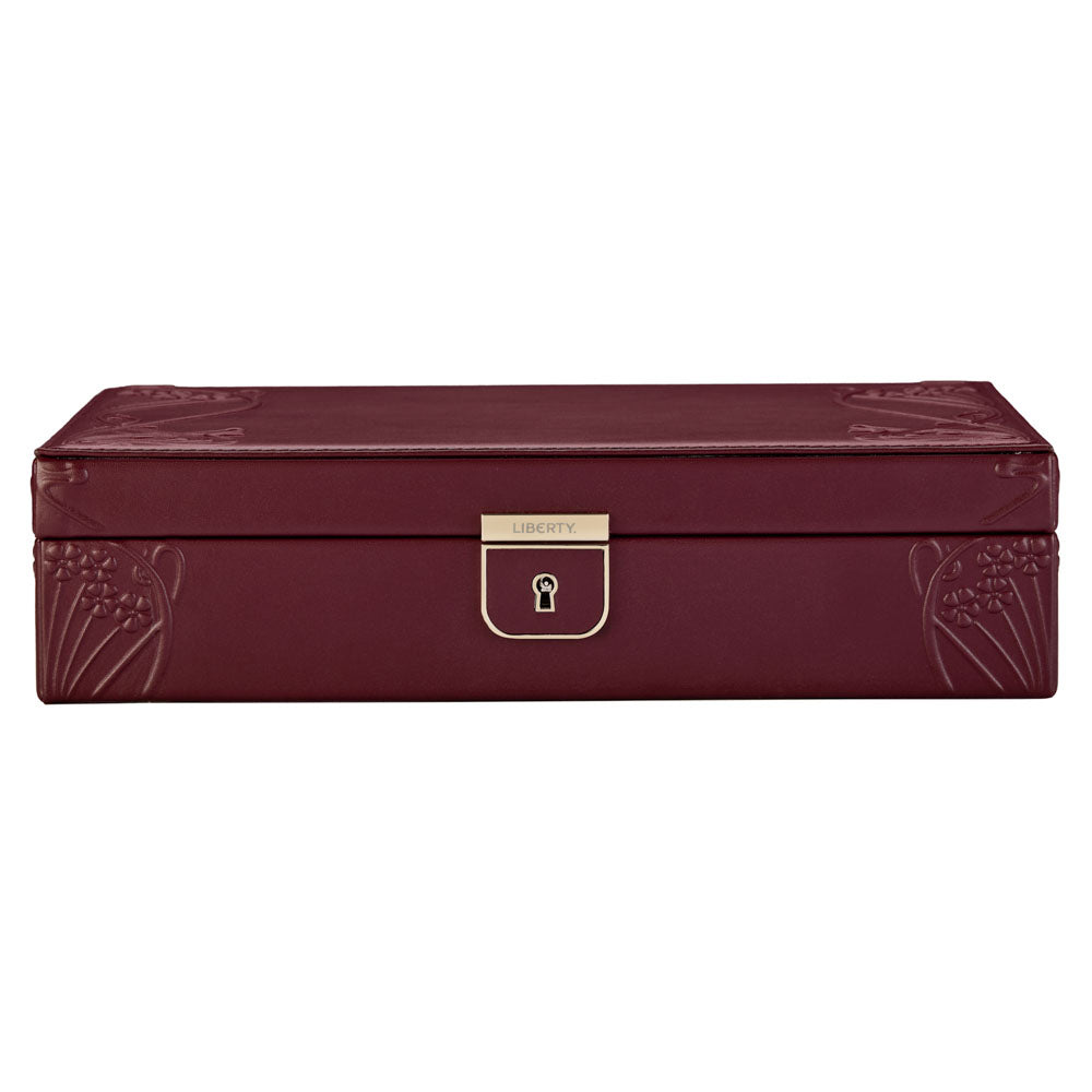 WOLF x Liberty Medium Jewellery Box - Burgundy
