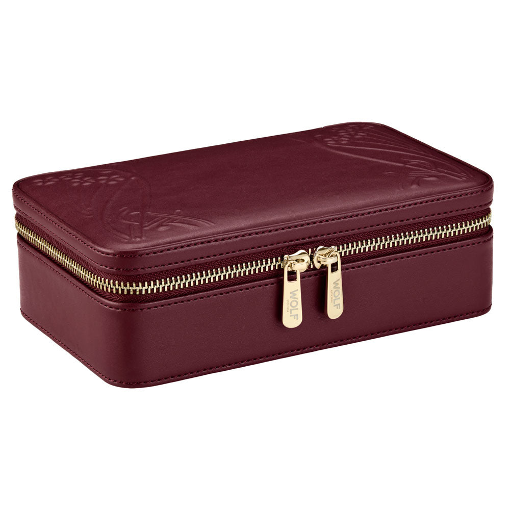WOLF x Liberty Medium Zip Case - Burgundy