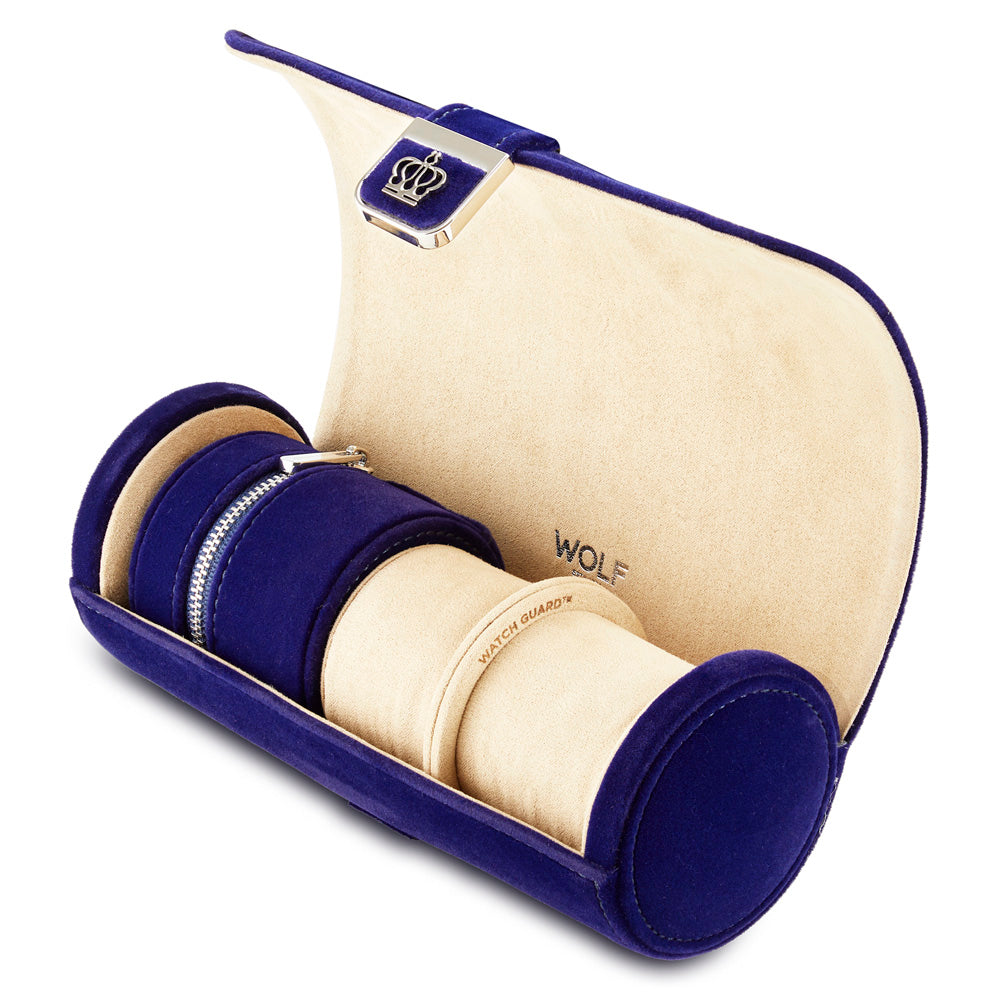 Royal Asscher Double Watch Roll with Jewellery Storage