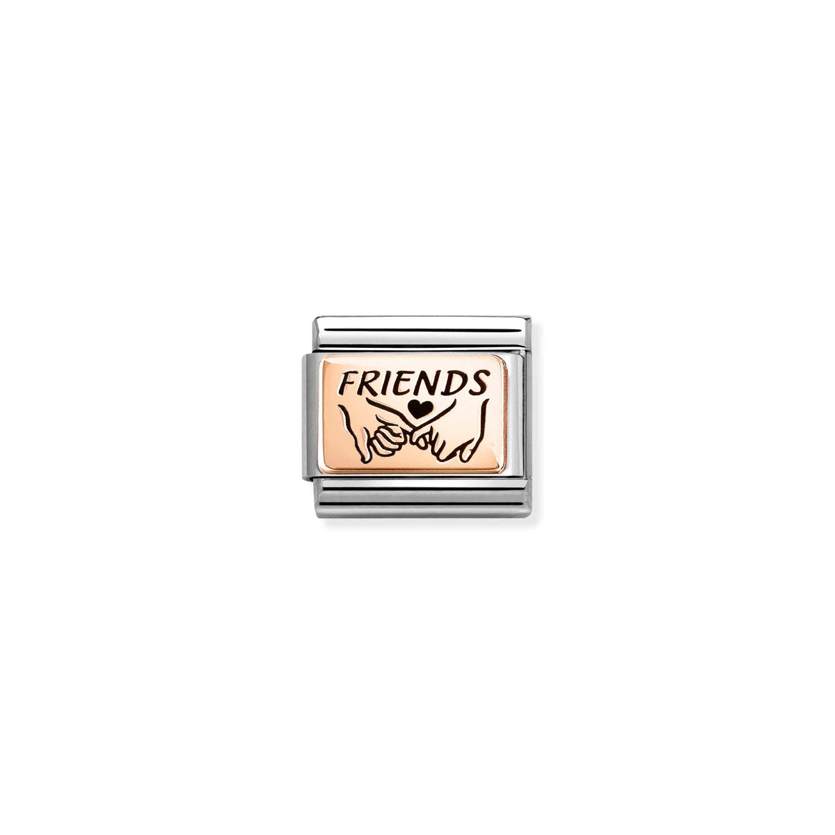 NOMINATION Composable Classic Link 430111/33 Friends in 9ct Rose Gold