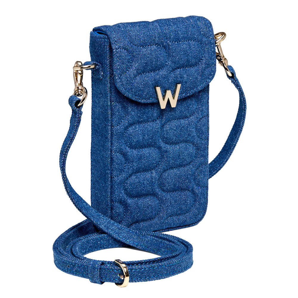Wolf Mimi Swirl Phone Bag Denim