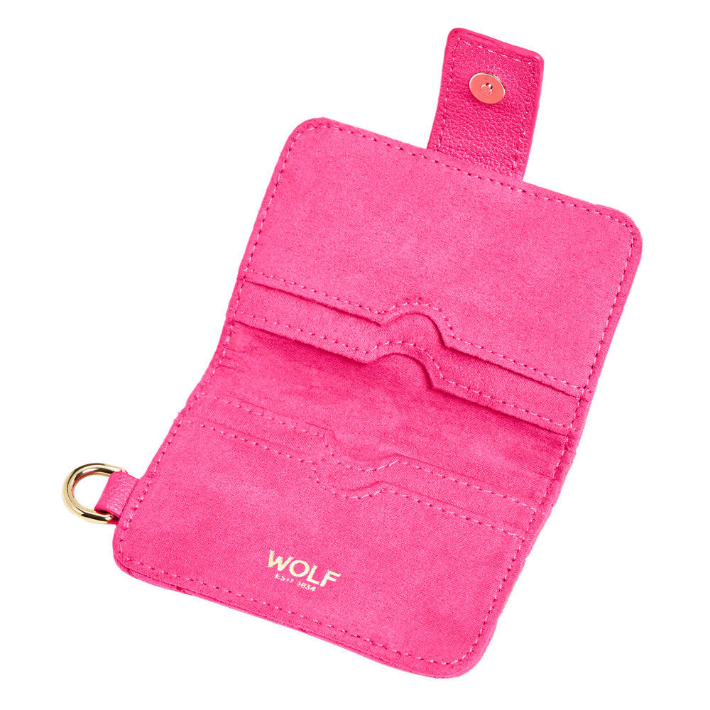 Wolf Mimi Swirl Card Case Pink Flash