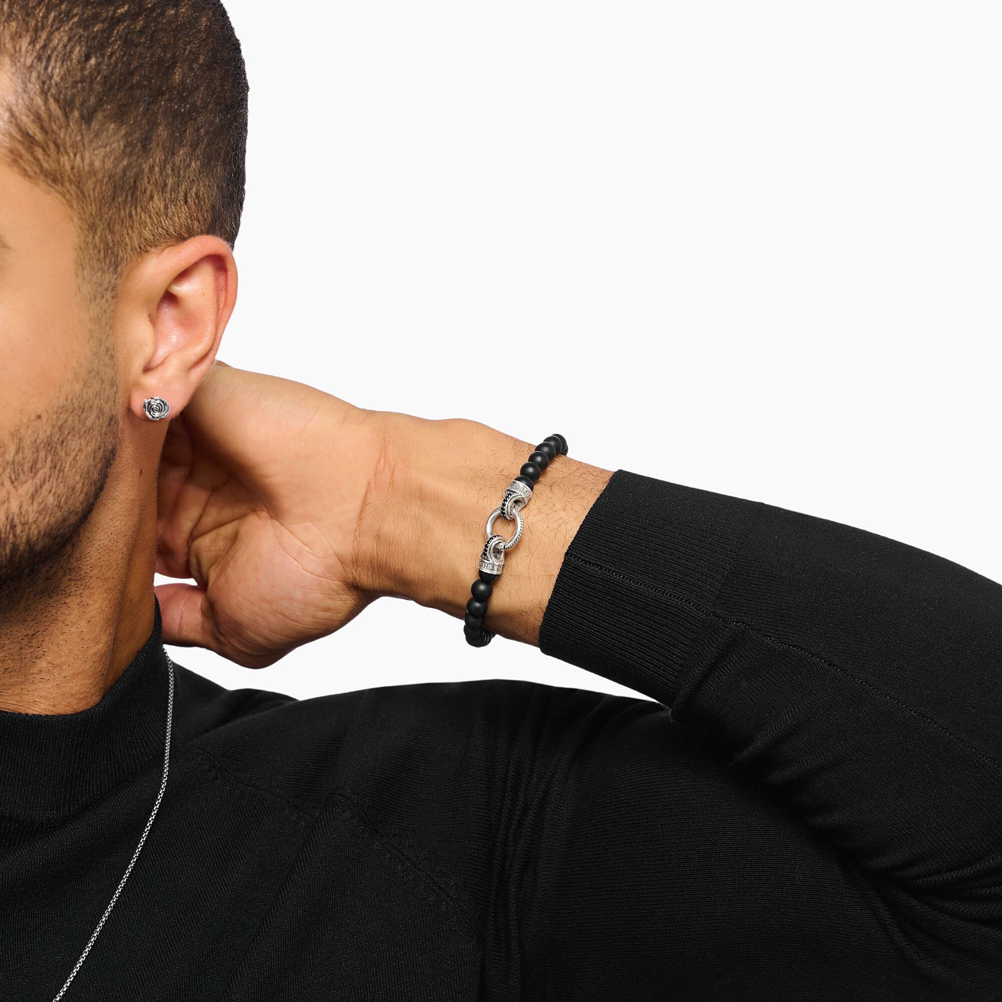 THOMAS SABO Bead Bracelet Obsidian