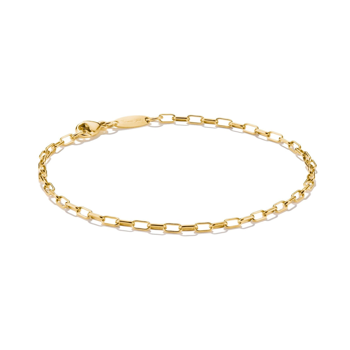 THOMAS SABO Charm bracelet paperclip Gold