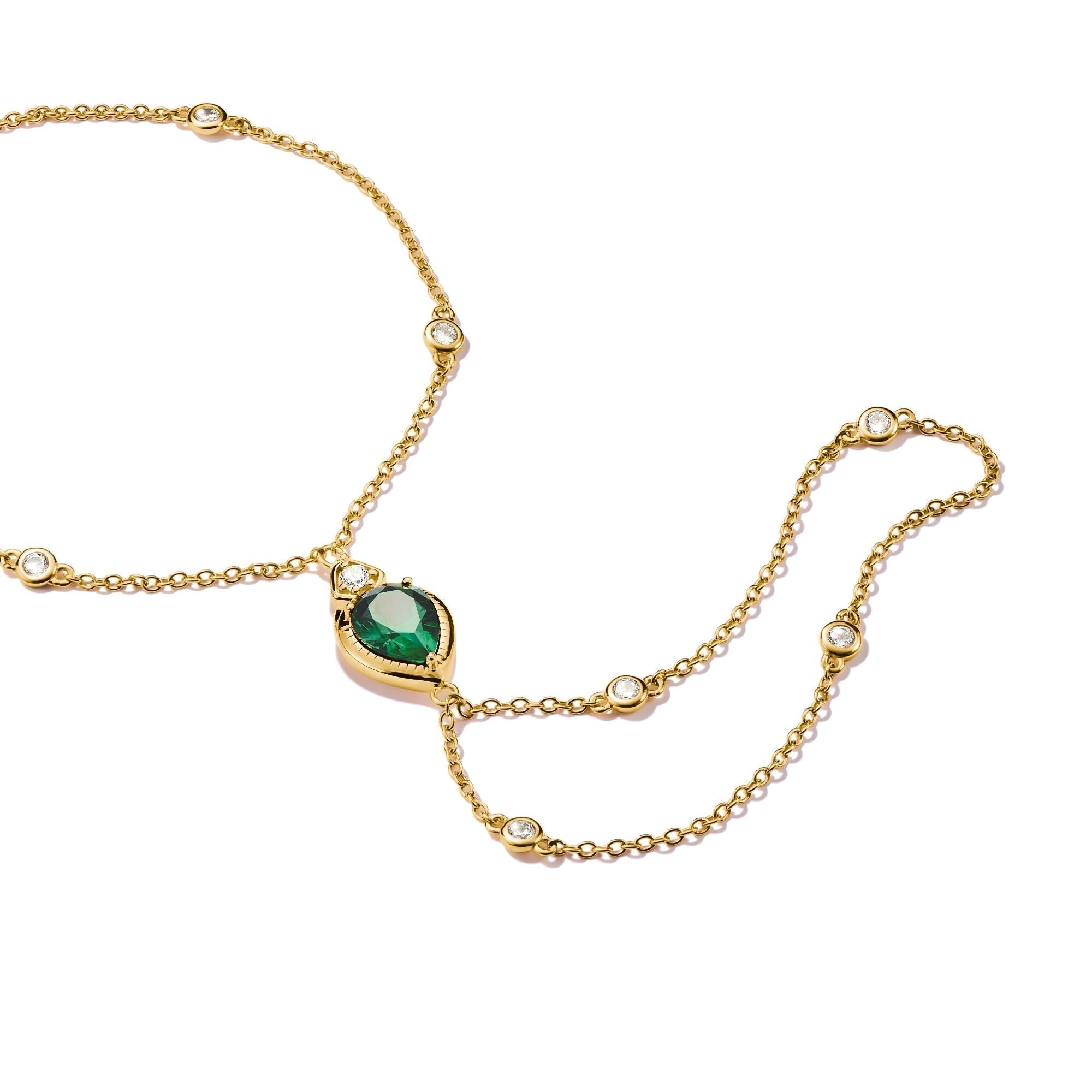 THOMAS SABO Bohemian Bracelet with Green Stone