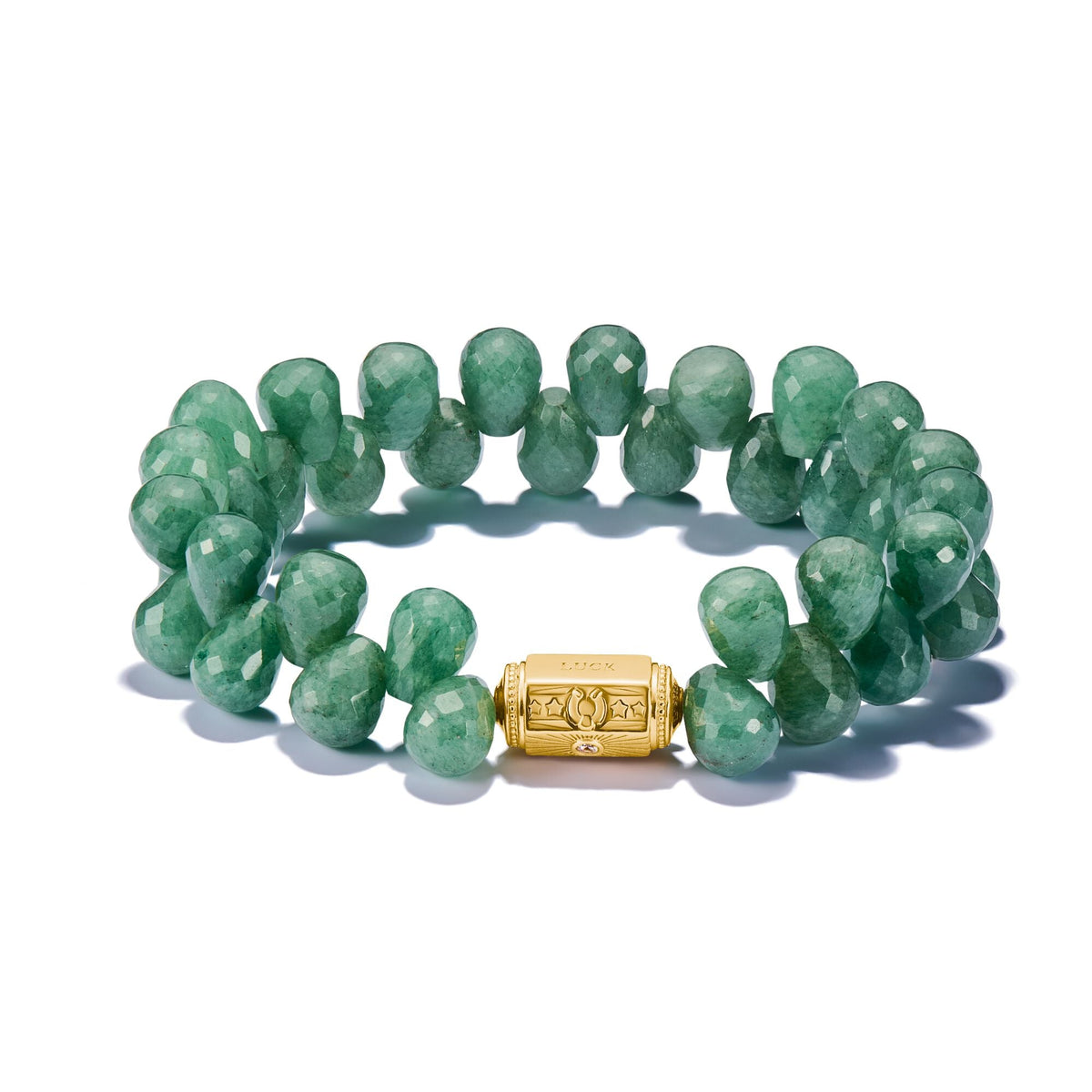 THOMAS SABO Green Bead Bracelet Two-Row