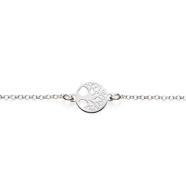 Silver belcher tree of life Bracelet