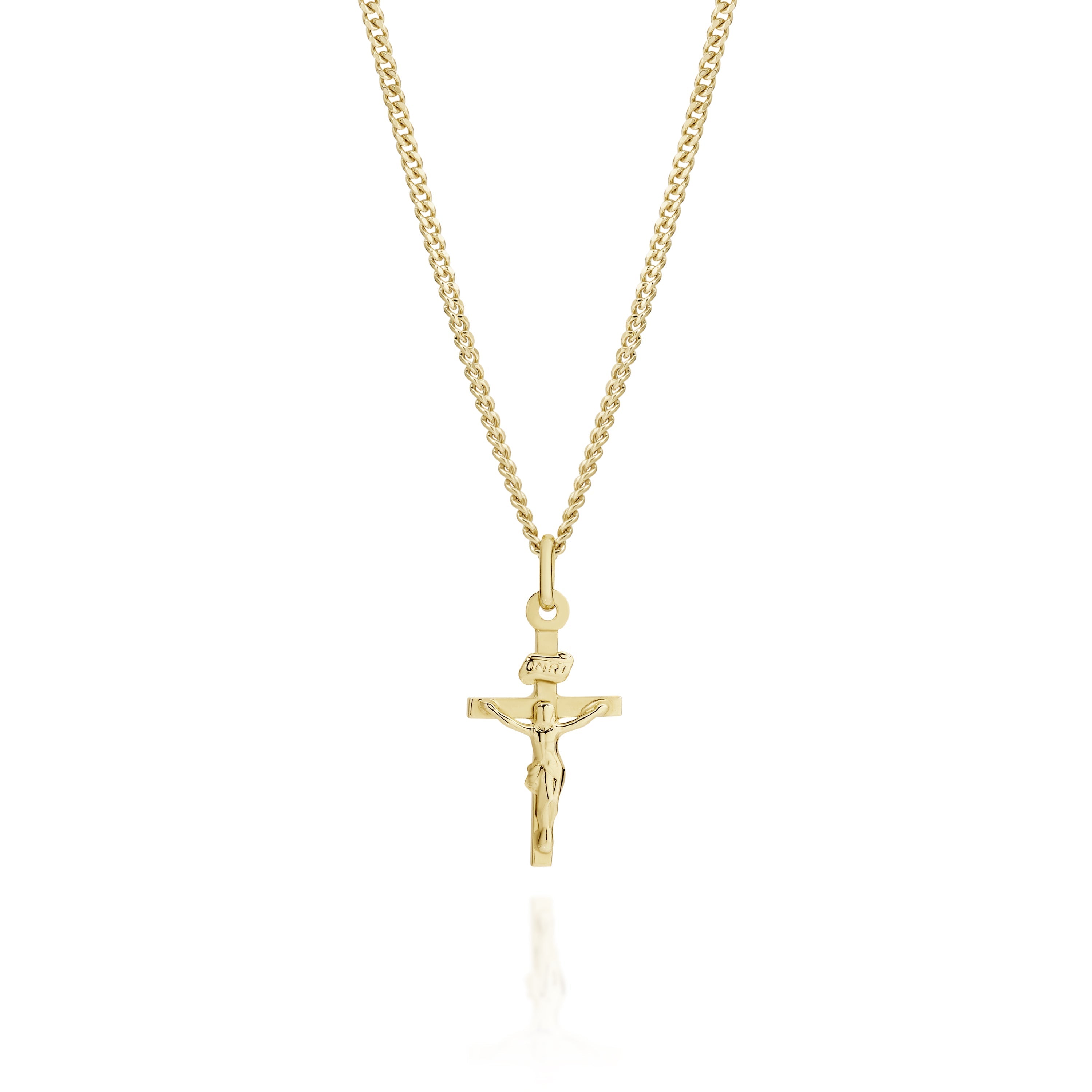 9ct gold crucifix pendant