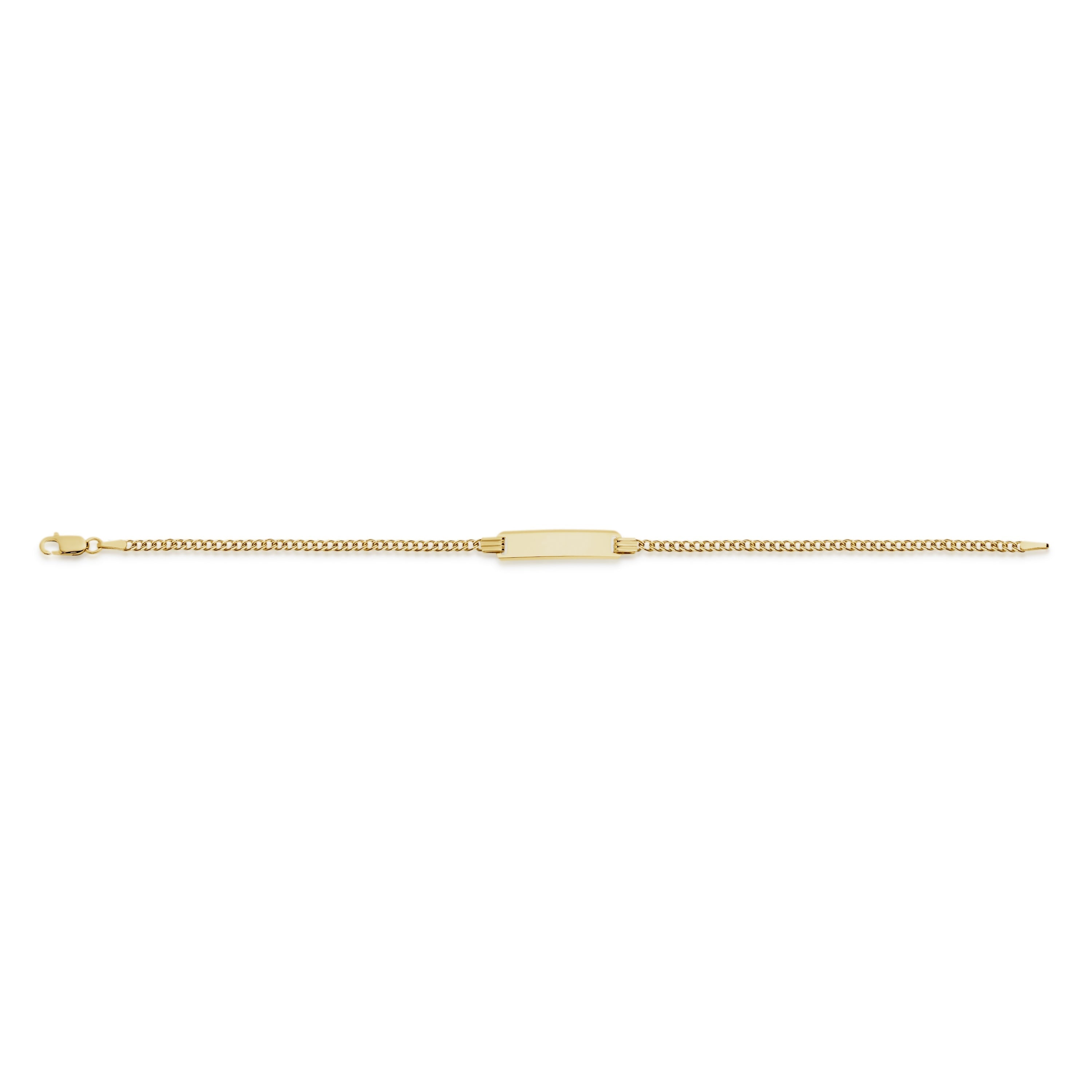 9ct gold ID children's bracelet
