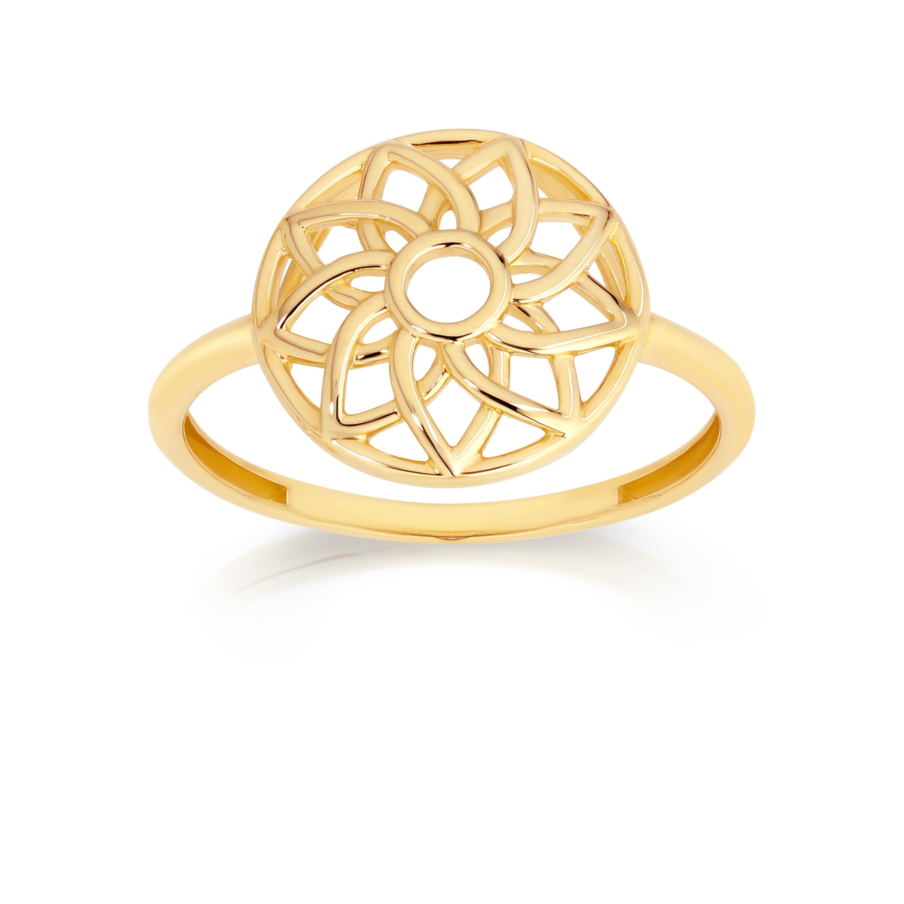 9ct soleil ring