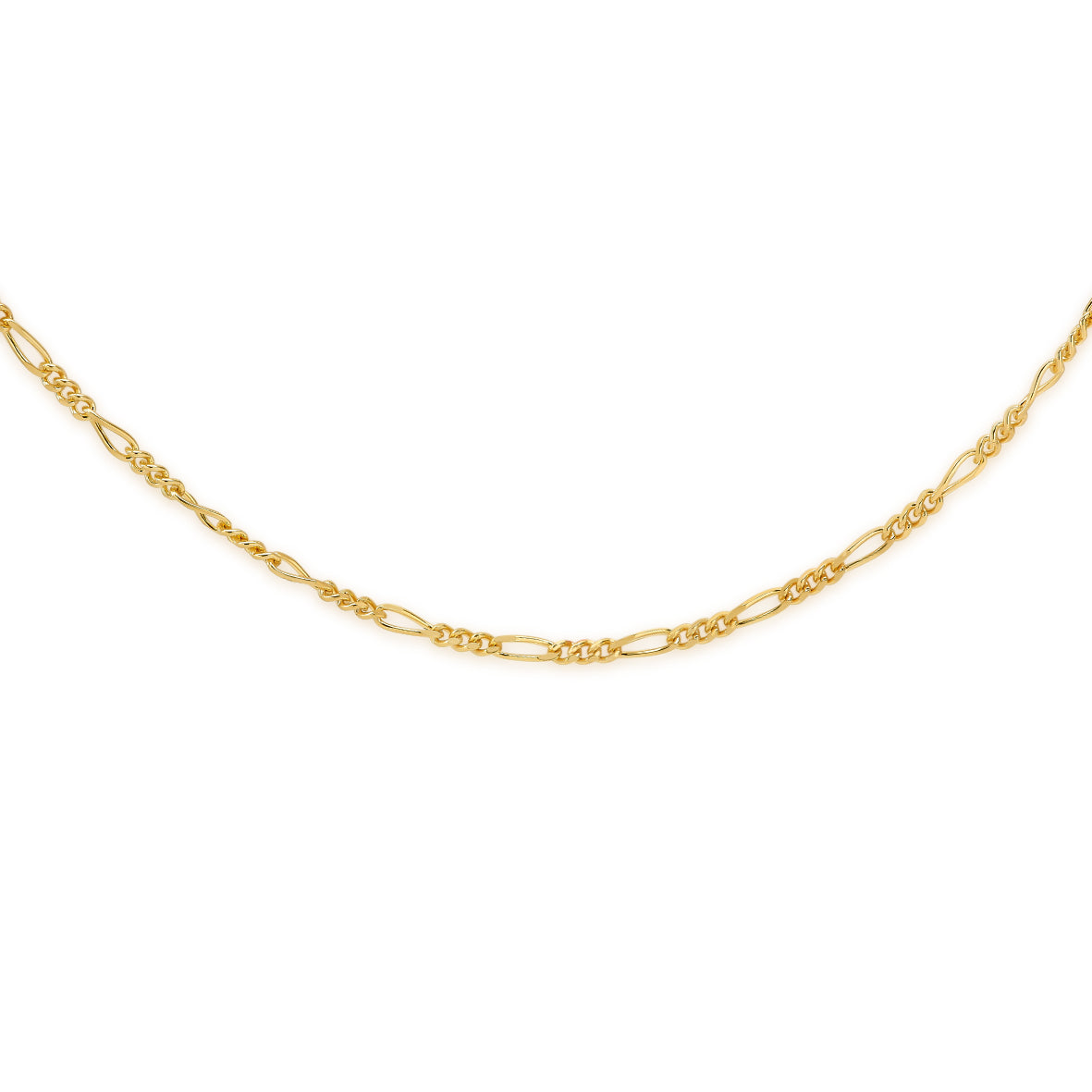 9ct gold figaro 1:3 chain