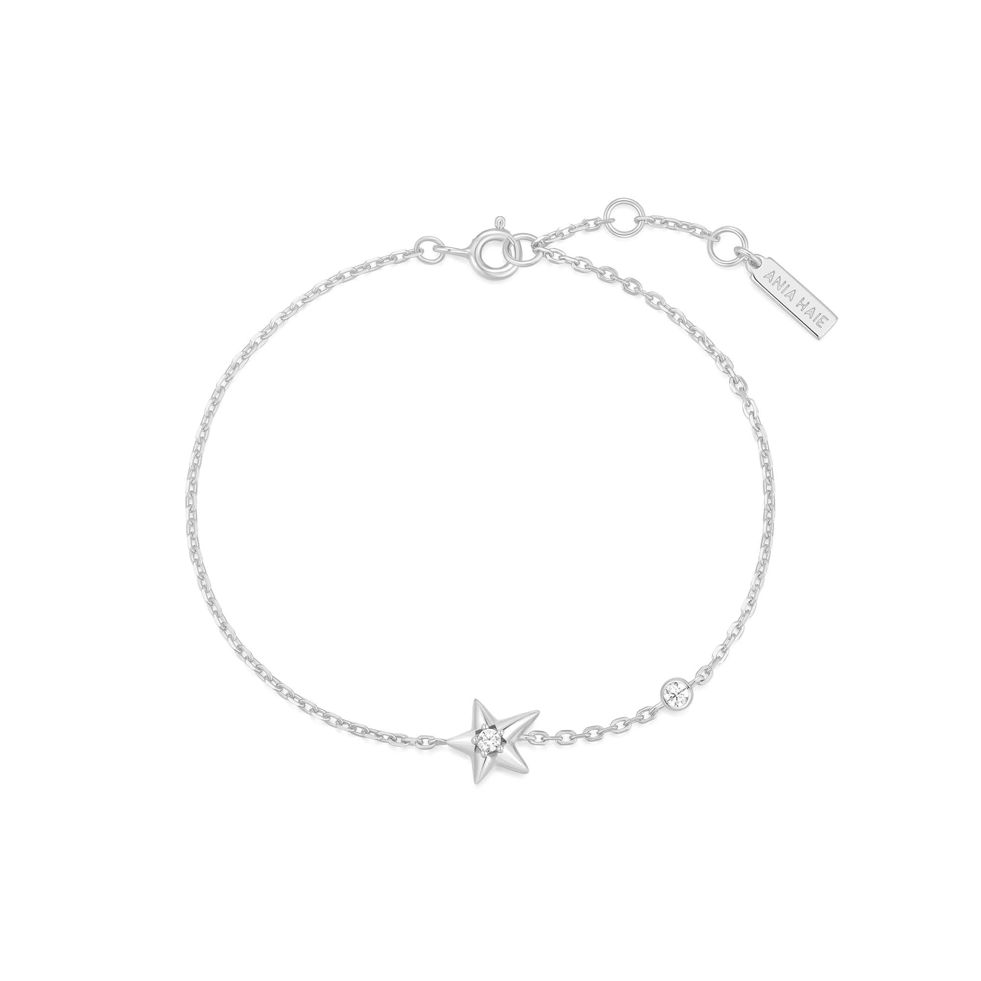 Silver Sparkling Star Bracelet