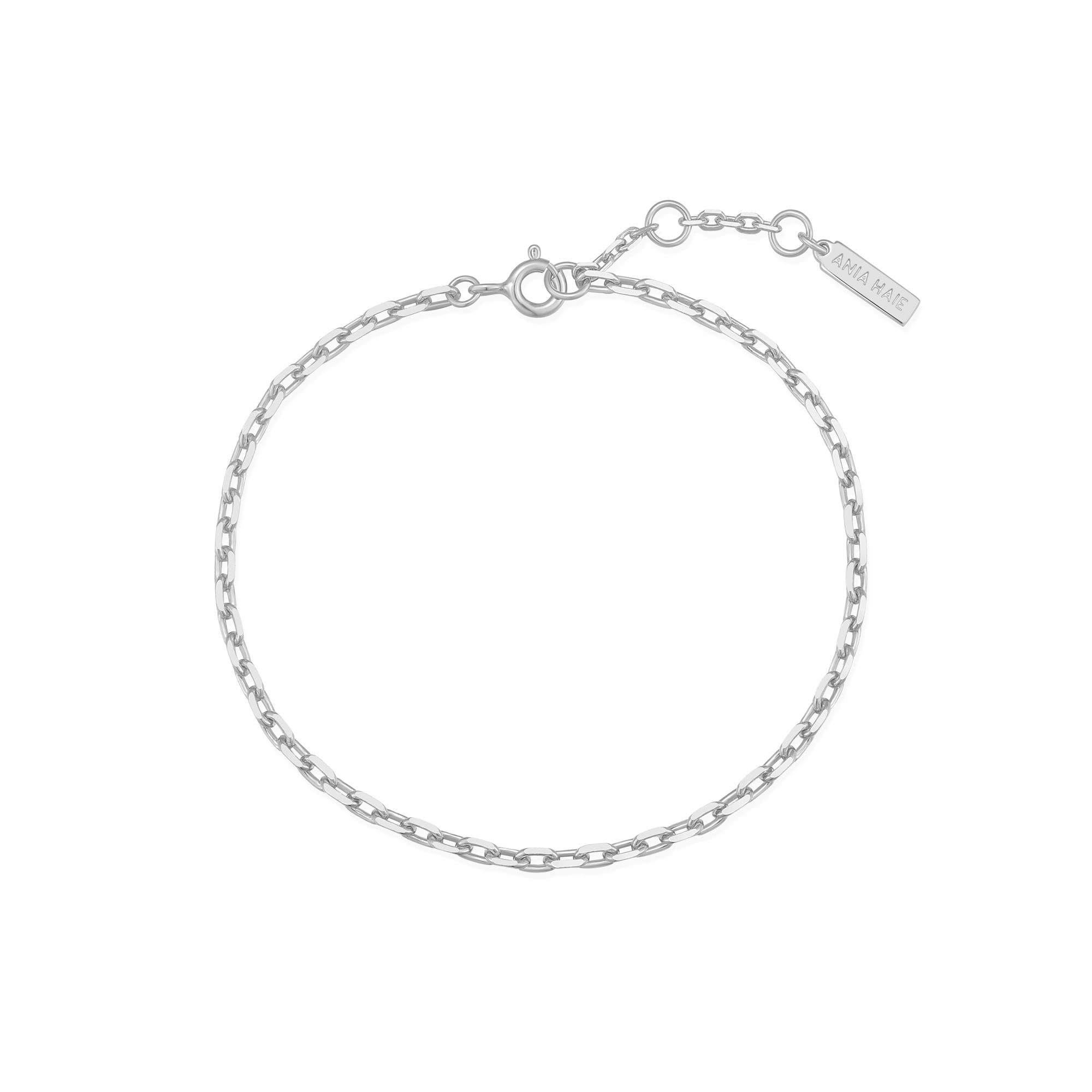 Ania Haie Silver Paper Clip Chain Bracelet