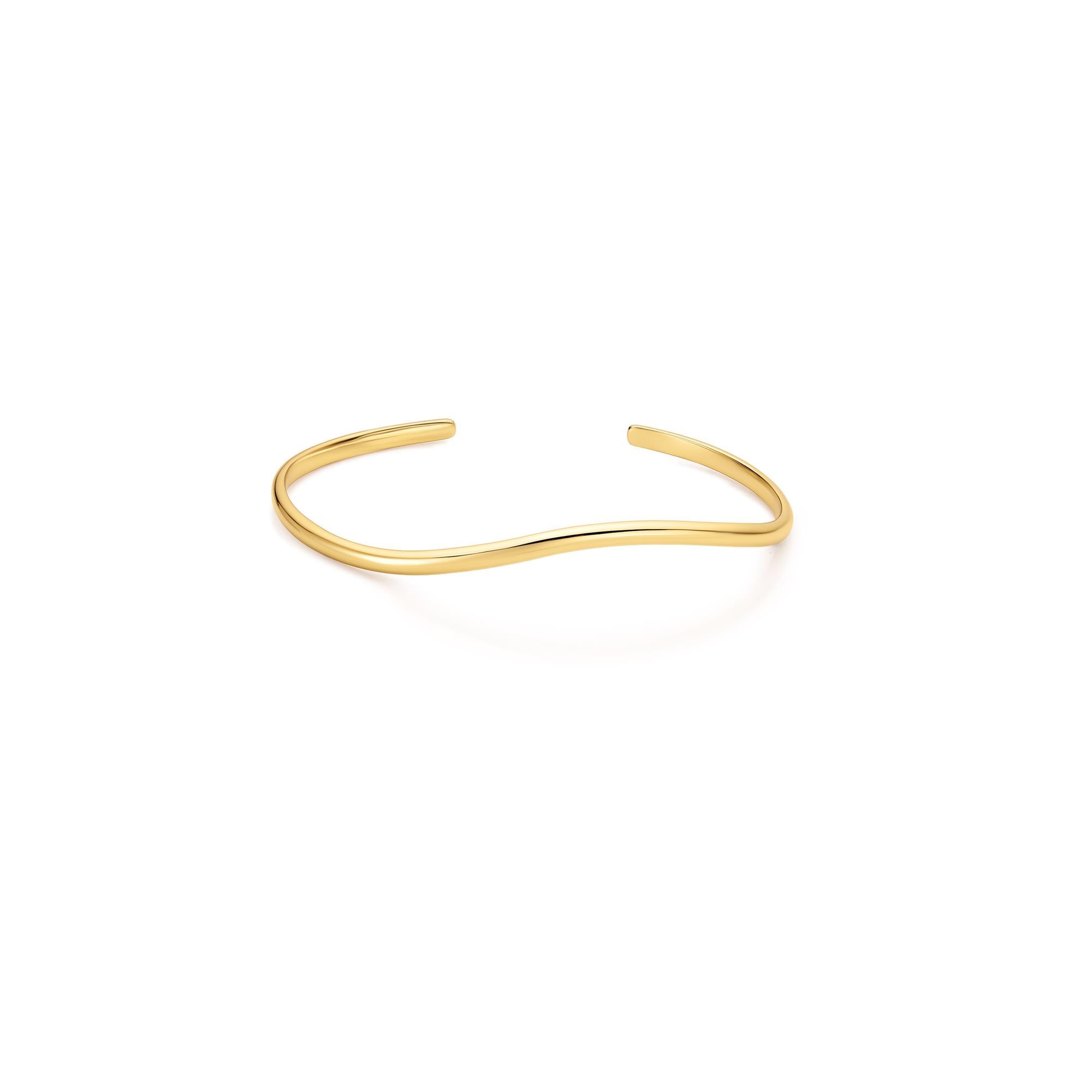 Ania Haie Gold Wave Cuff Bracelet