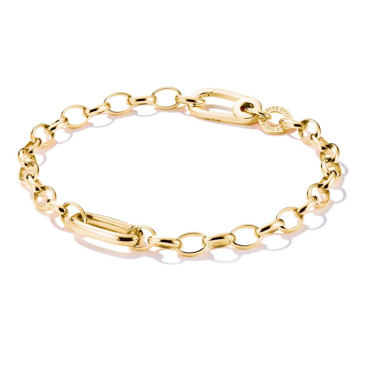 THOMAS SABO Charm bracelet with Connect link Gold