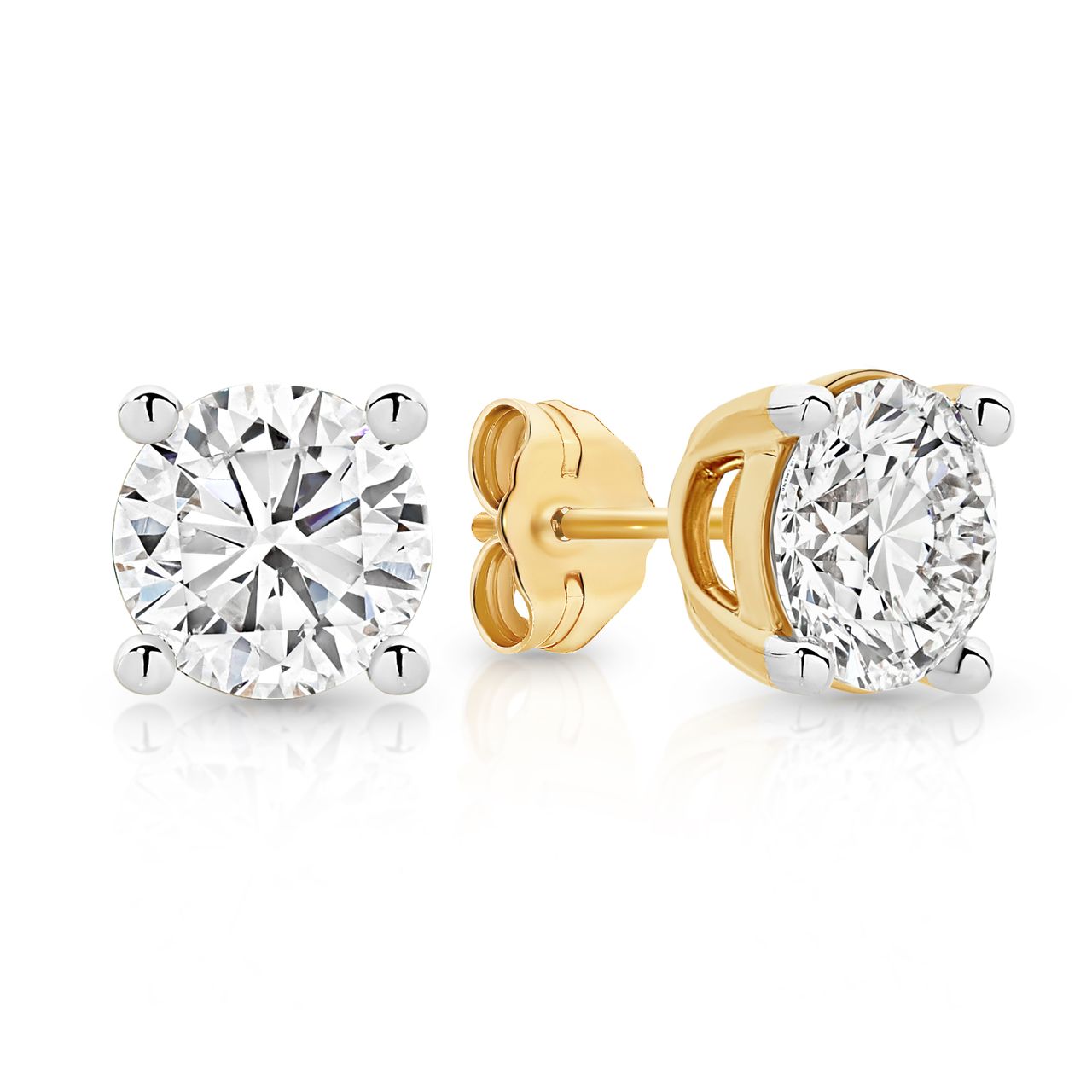 9ct 2.00ct lab grown diamond studs