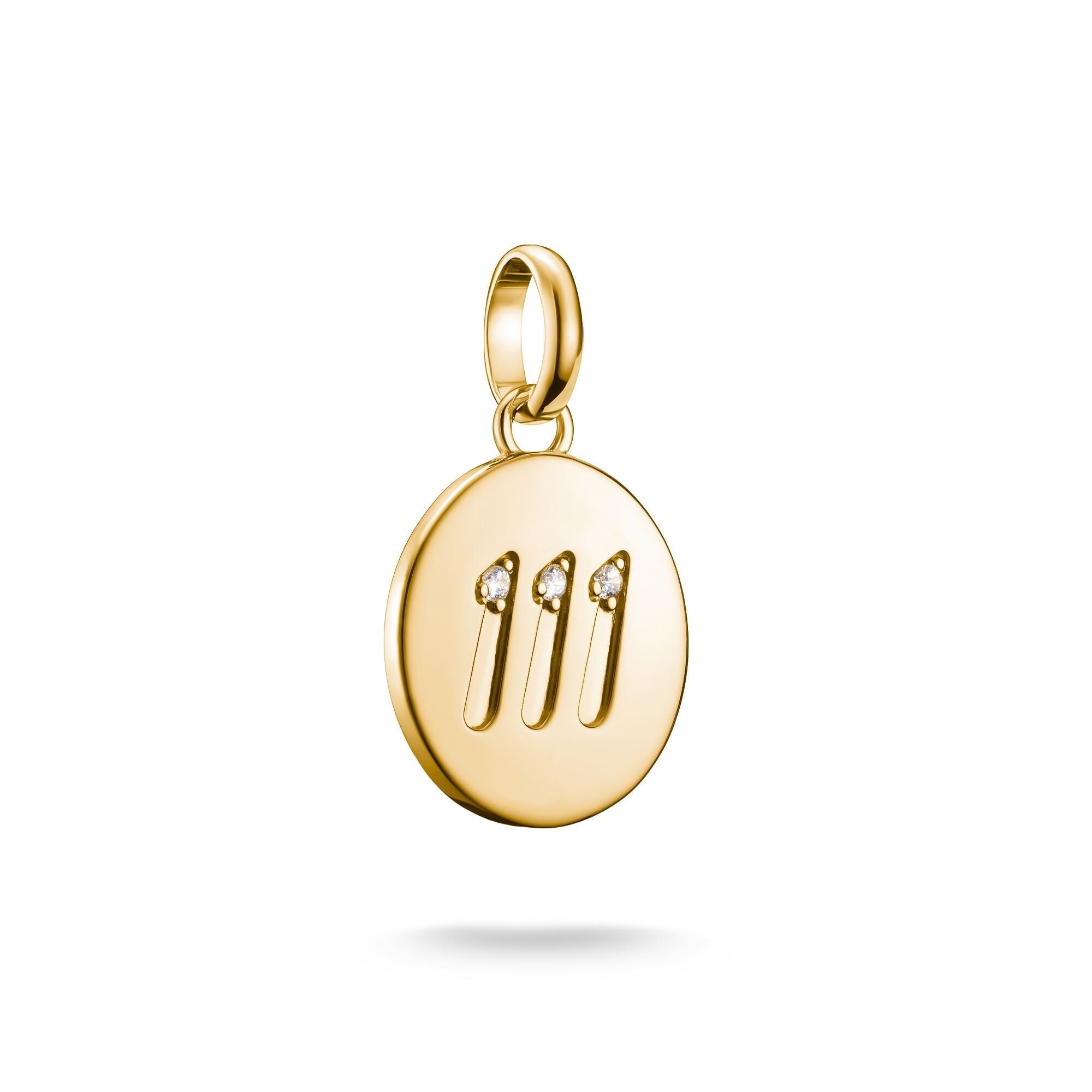 THOMAS SABO Connect Charm angel number 111 with stones Gold
