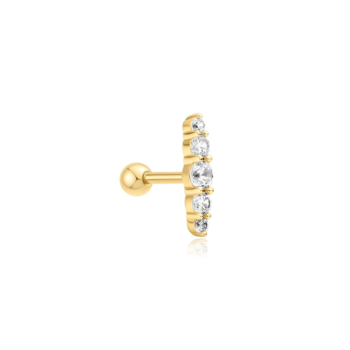 Ania Haie Gold Bar Barbell Single Earring