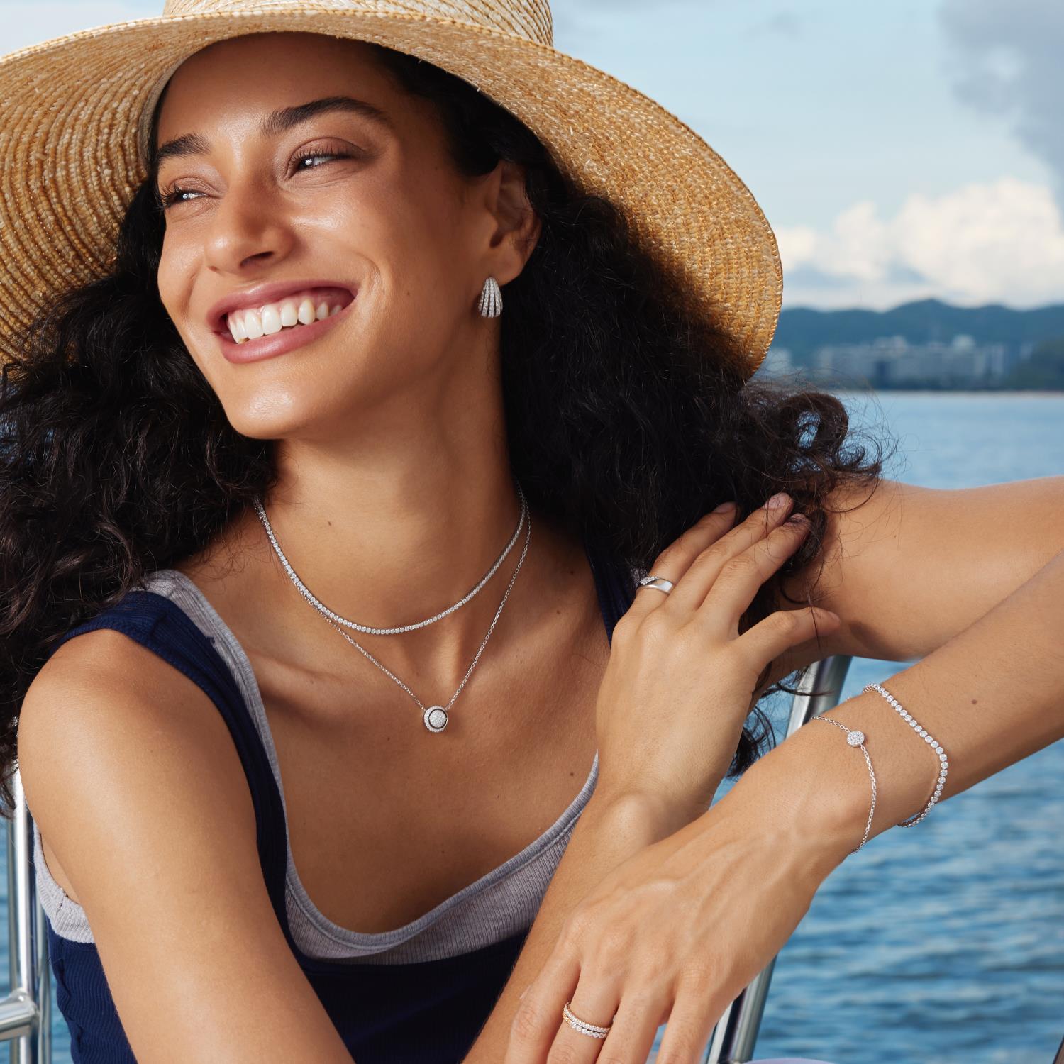 Ania Haie Silver Pave Shrimp Stud Hoop Earrings