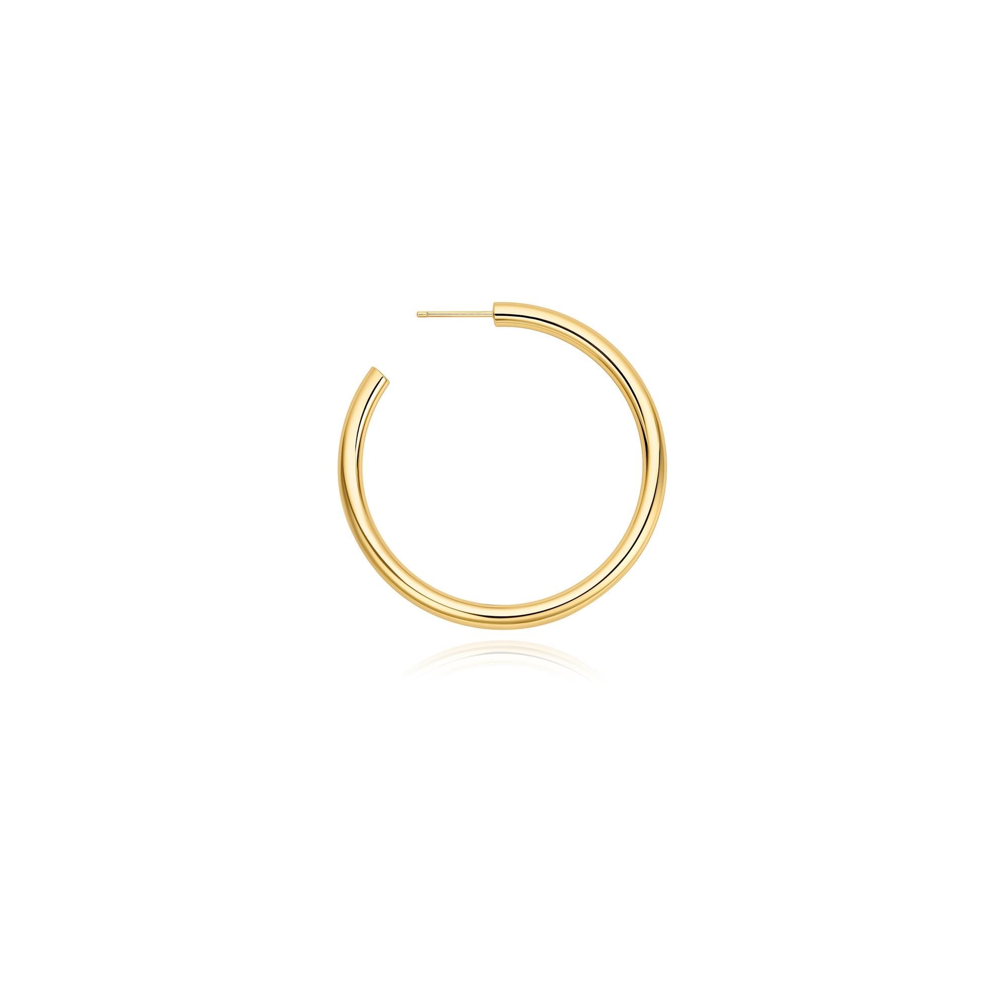 Ania Haie Gold Classic Tube Large Hoop Earrings