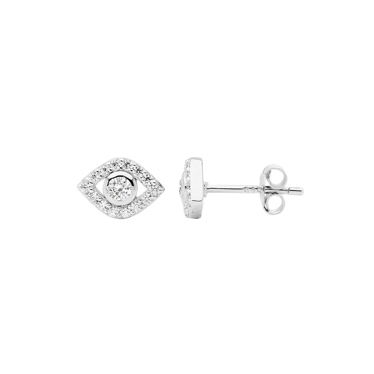 Sterling Silver Cubic Zirconia Earrings