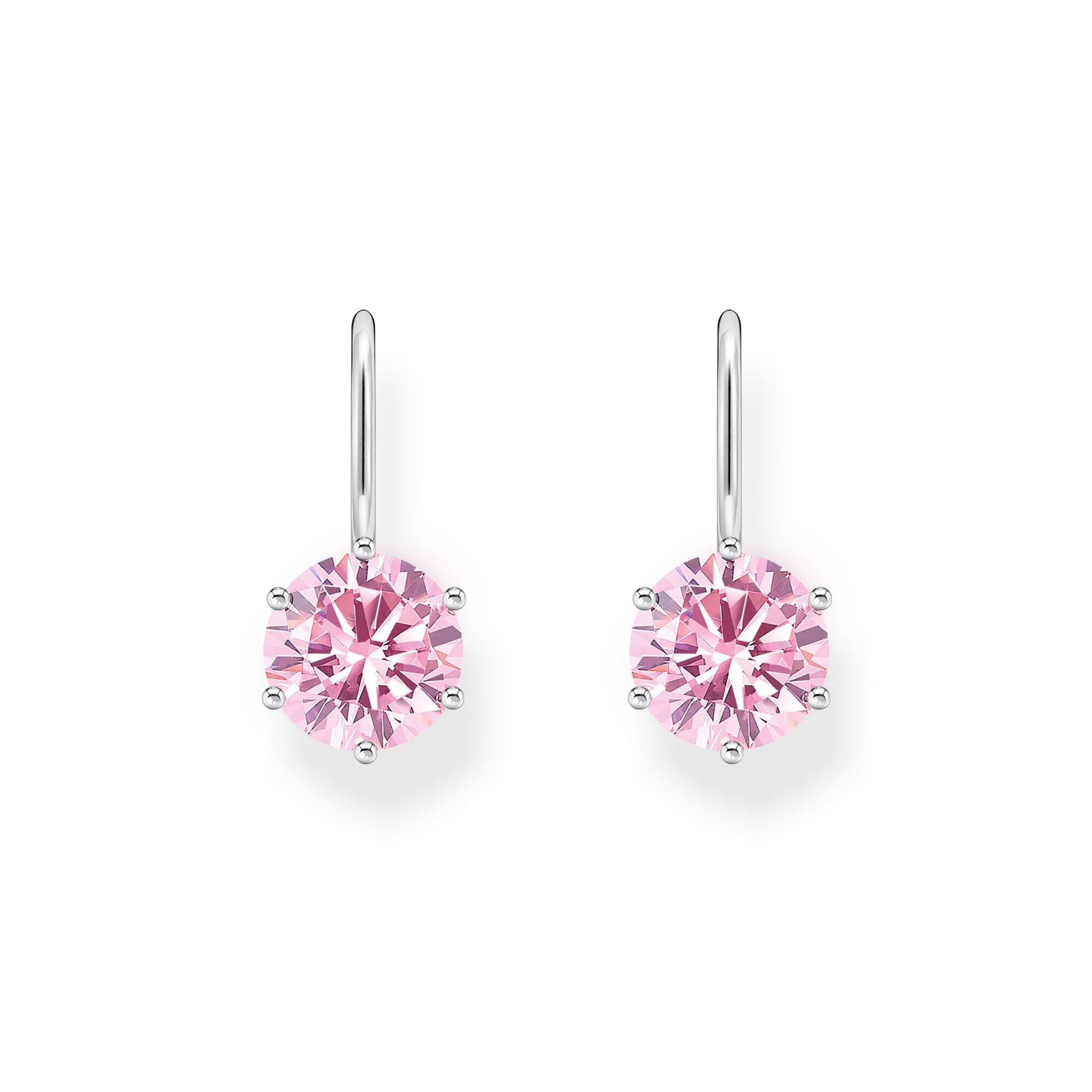 THOMAS SABO Earrings with pink zirconia