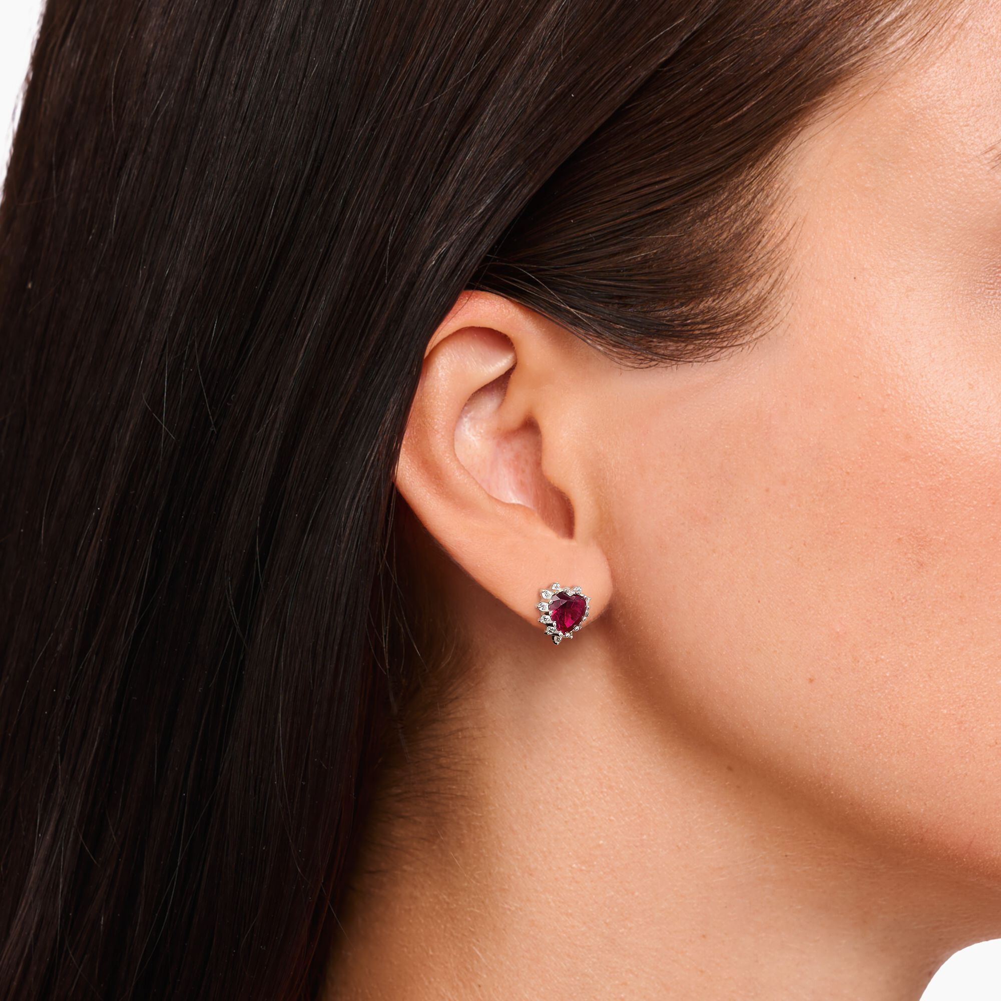 THOMAS SABO Romantic Heart Ear Studs