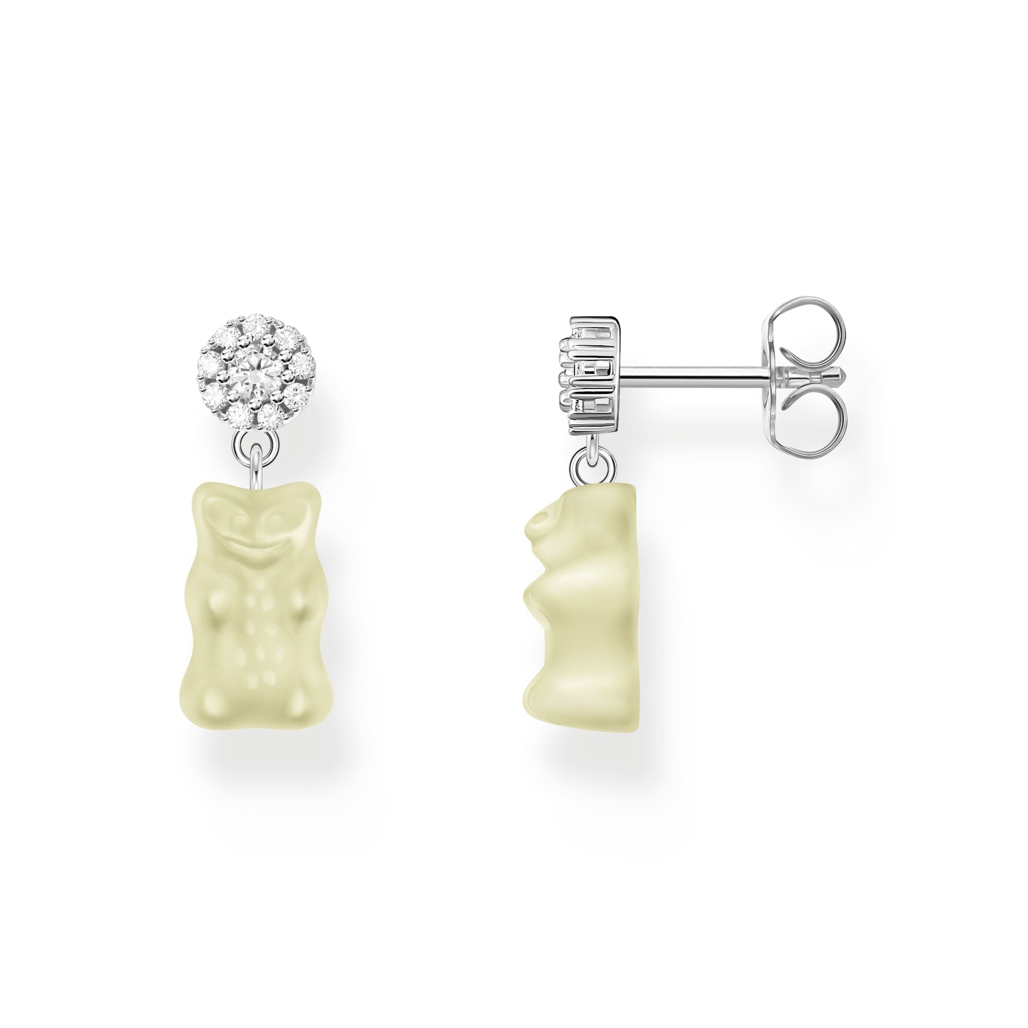 THOMAS SABO Ear Studs with White Goldbears
