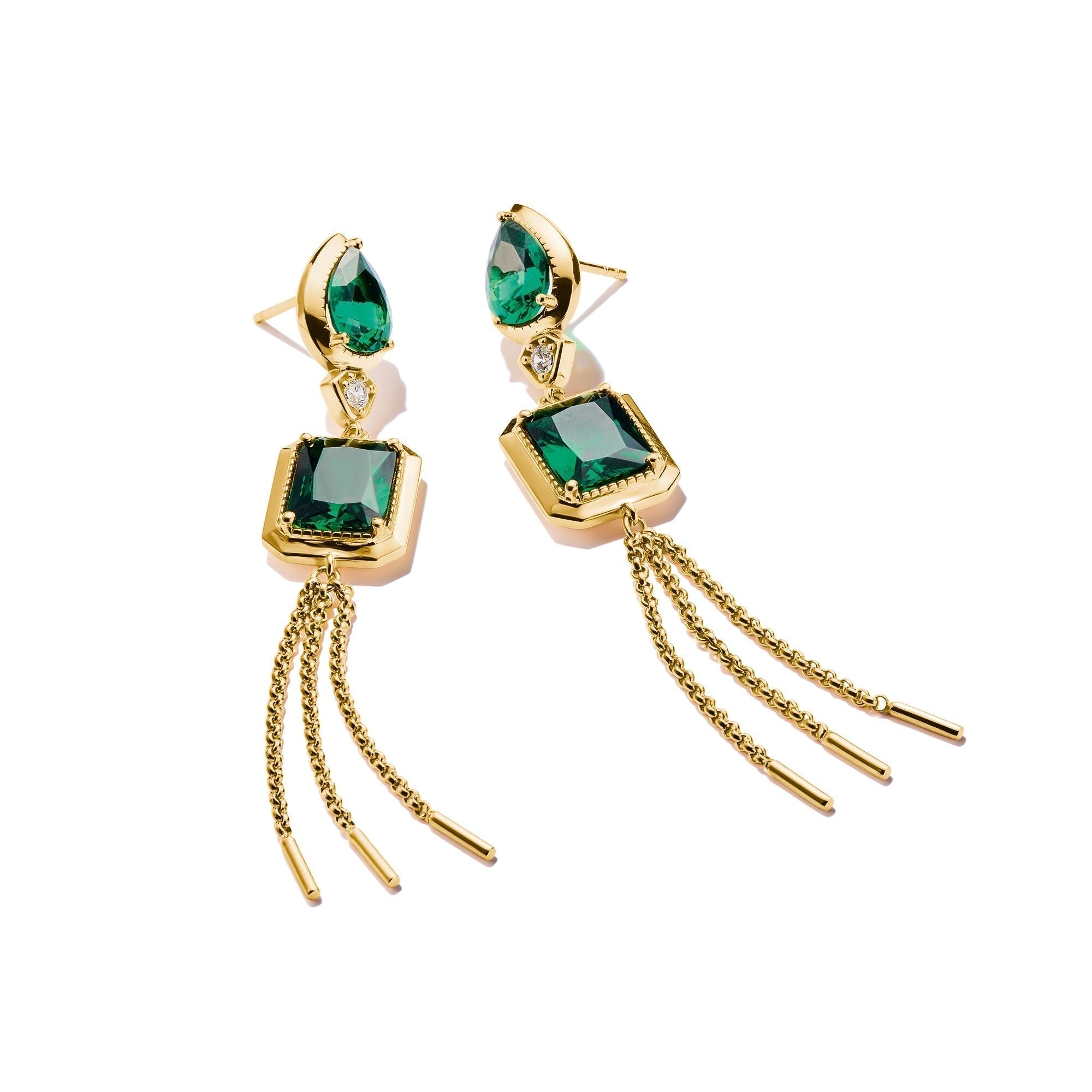 THOMAS SABO Earrings with Green Stones