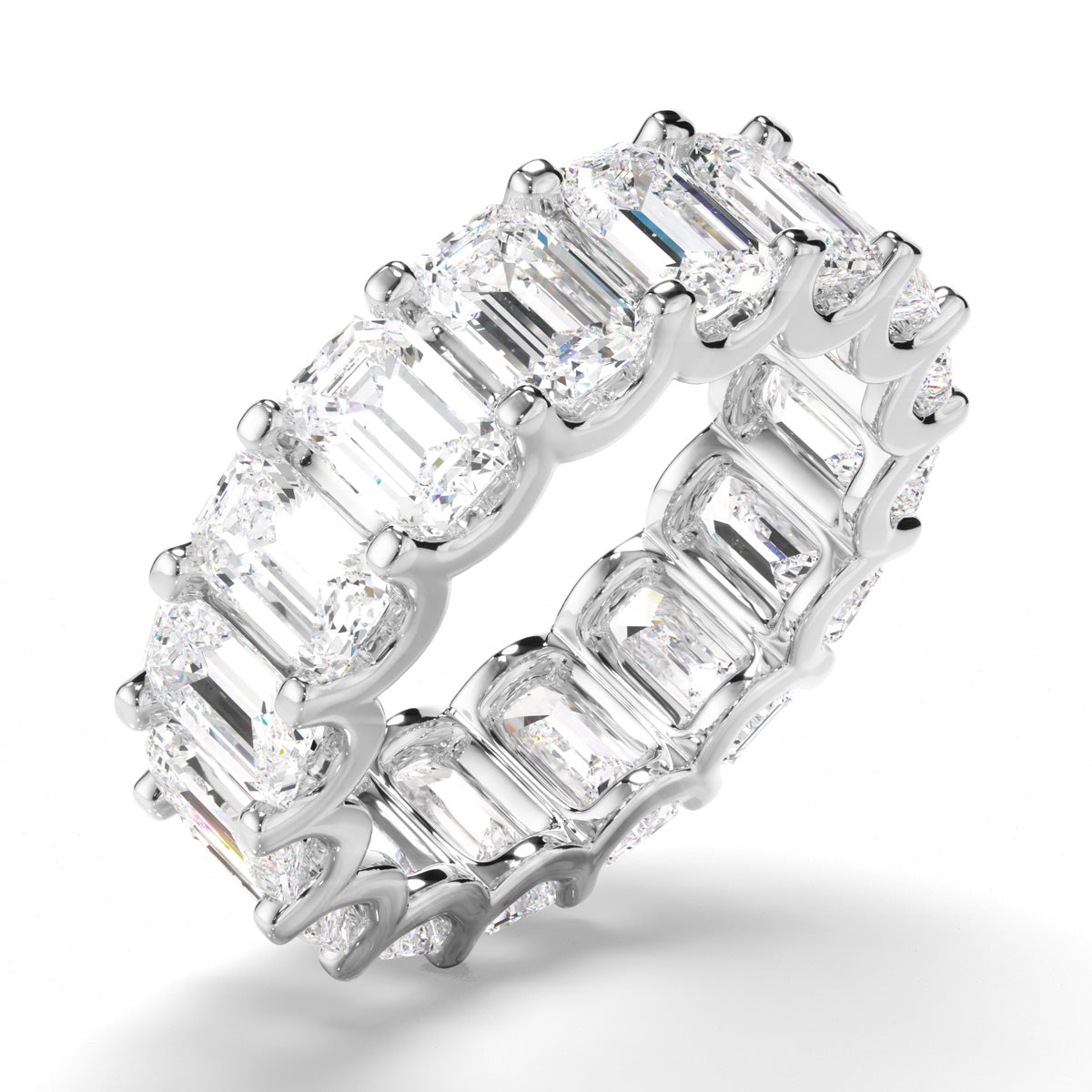 Emerald Cut Diamond Eternity Ring
