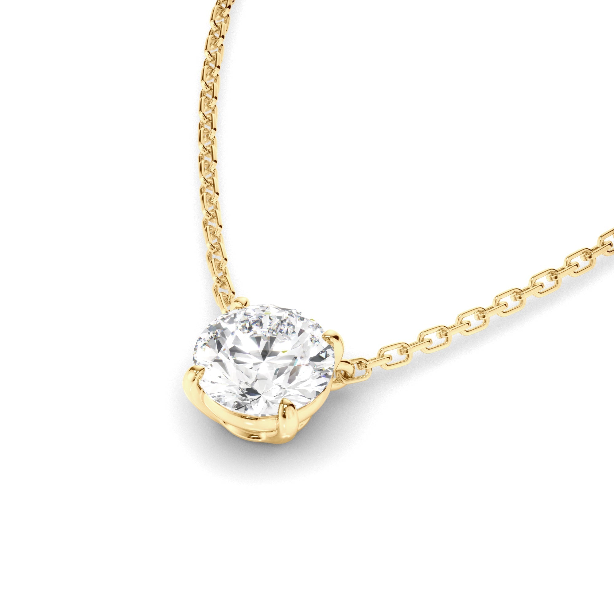 Round Brilliant Cut Diamond Necklet