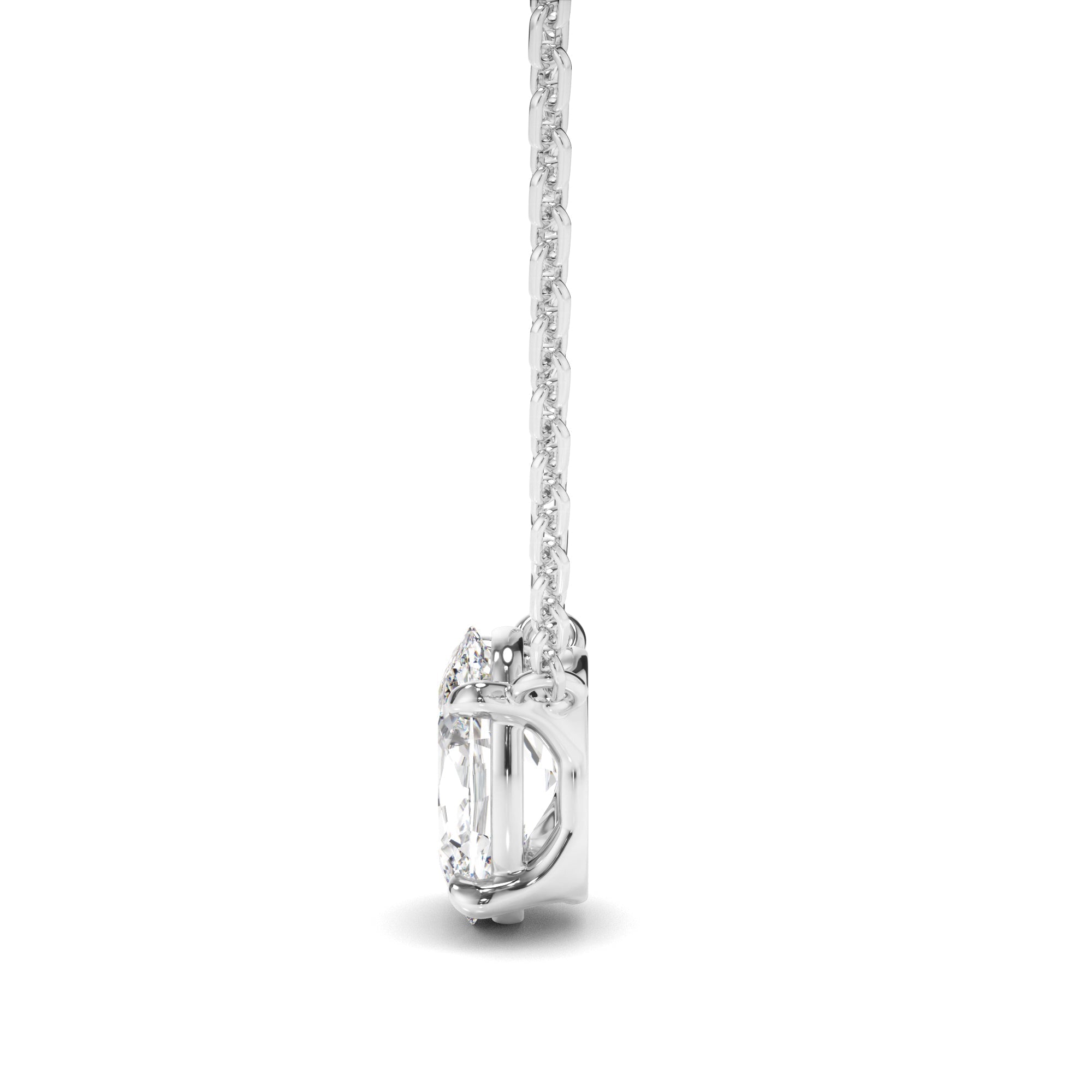 Oval Cut Diamond Necklet