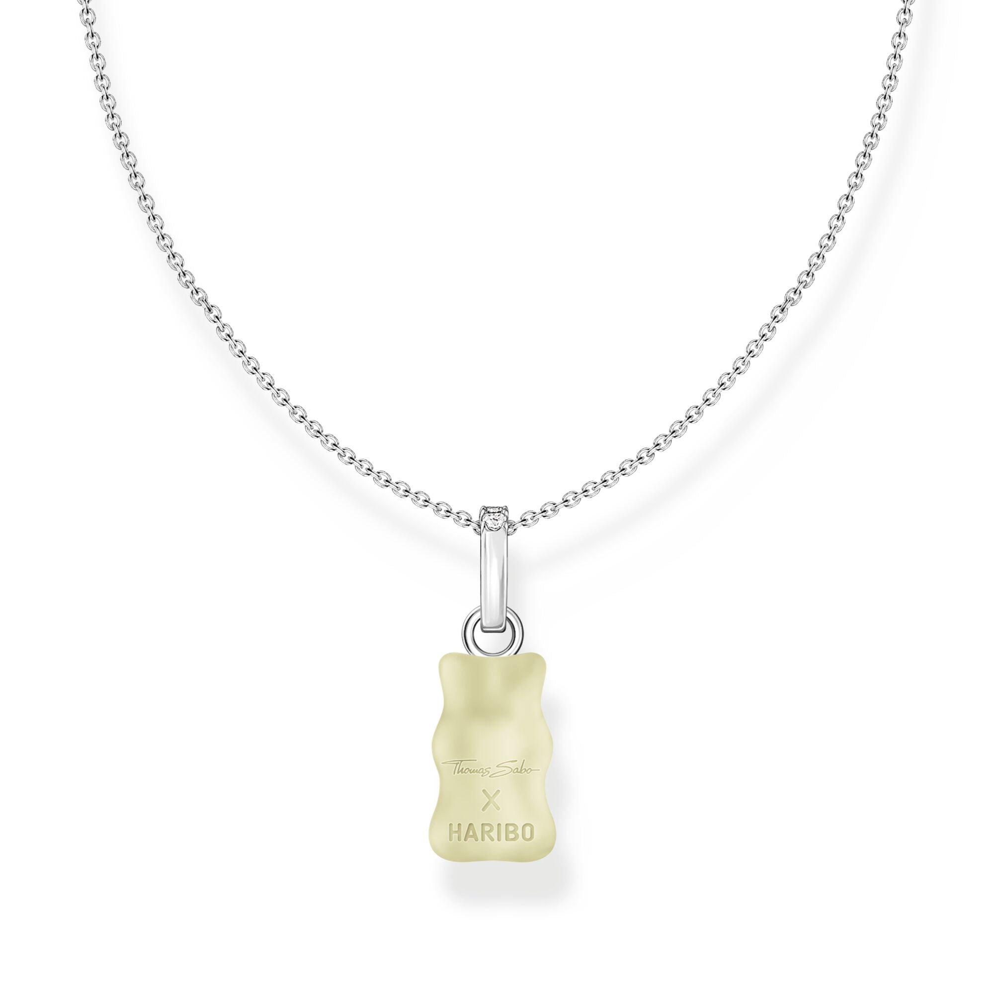 THOMAS SABO Necklace with white goldbears pendant and zirconia