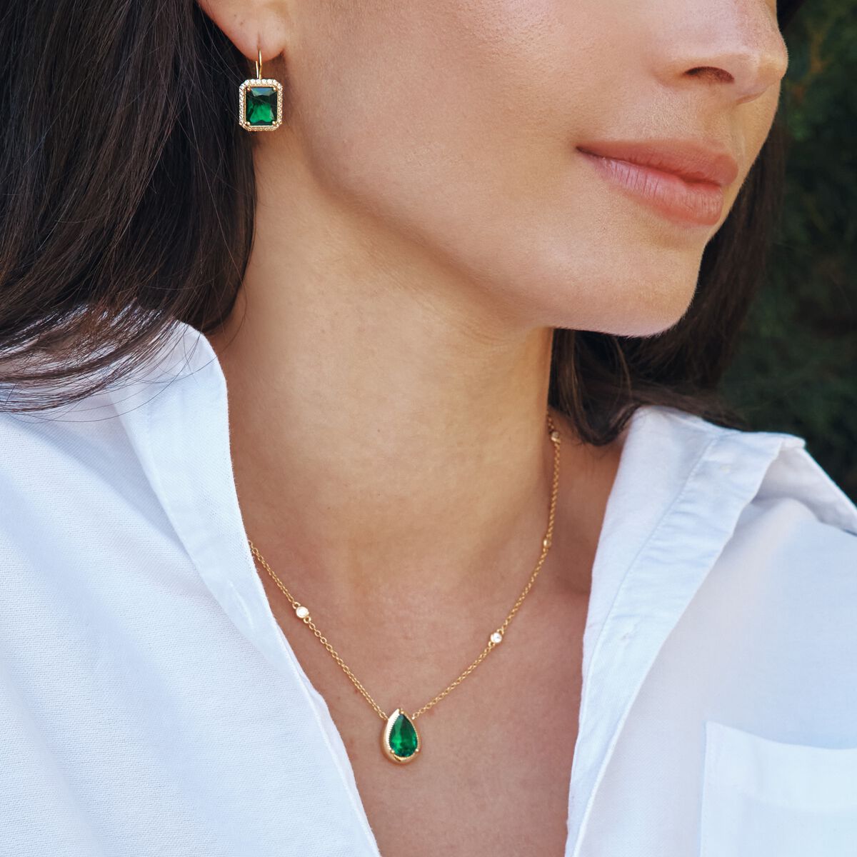 THOMAS SABO Necklace with Turquoise Teardrop Stone